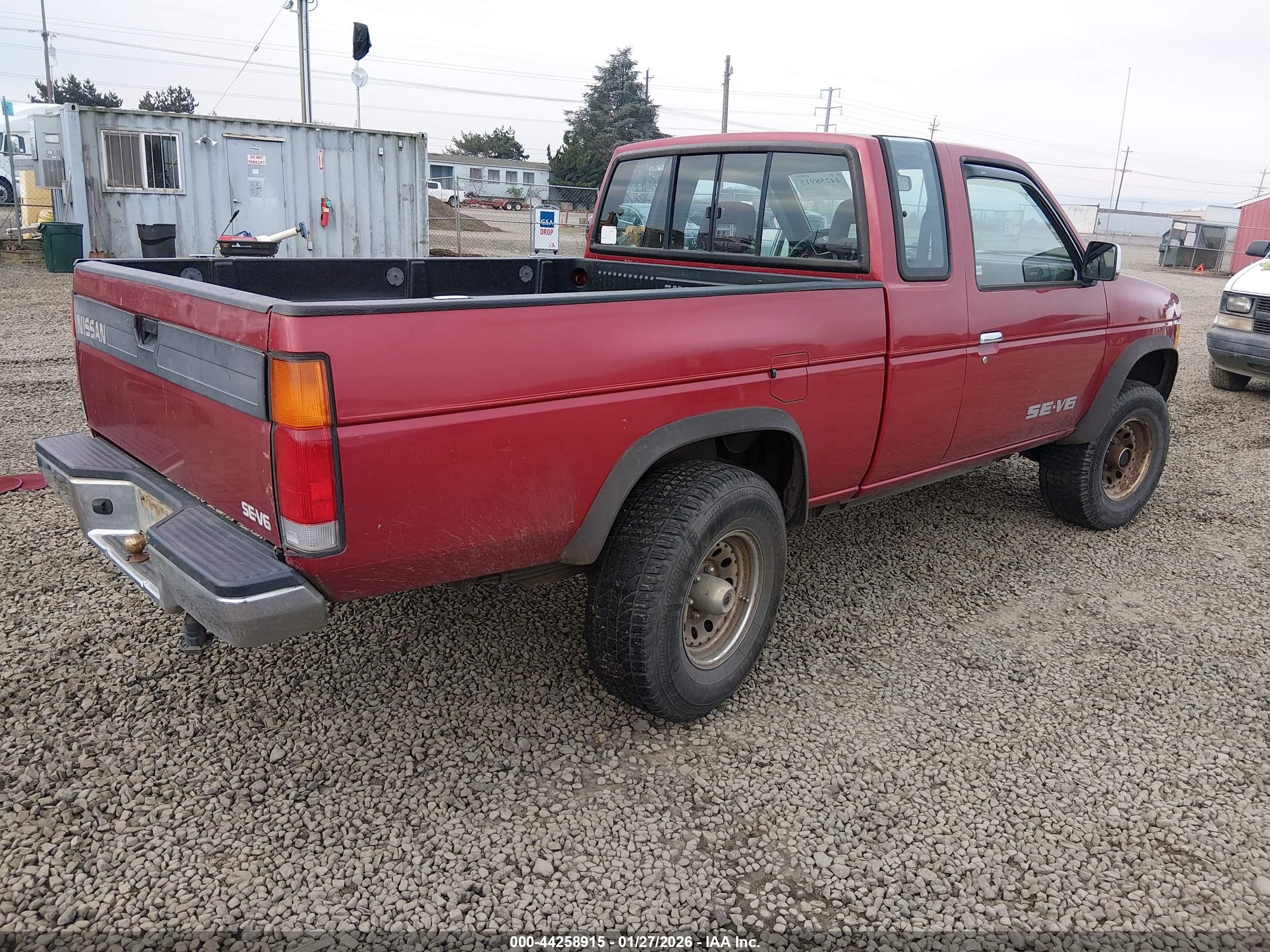 1993 Nissan Truck King Cab Se Red vin: 1N6HD16Y4PC417721