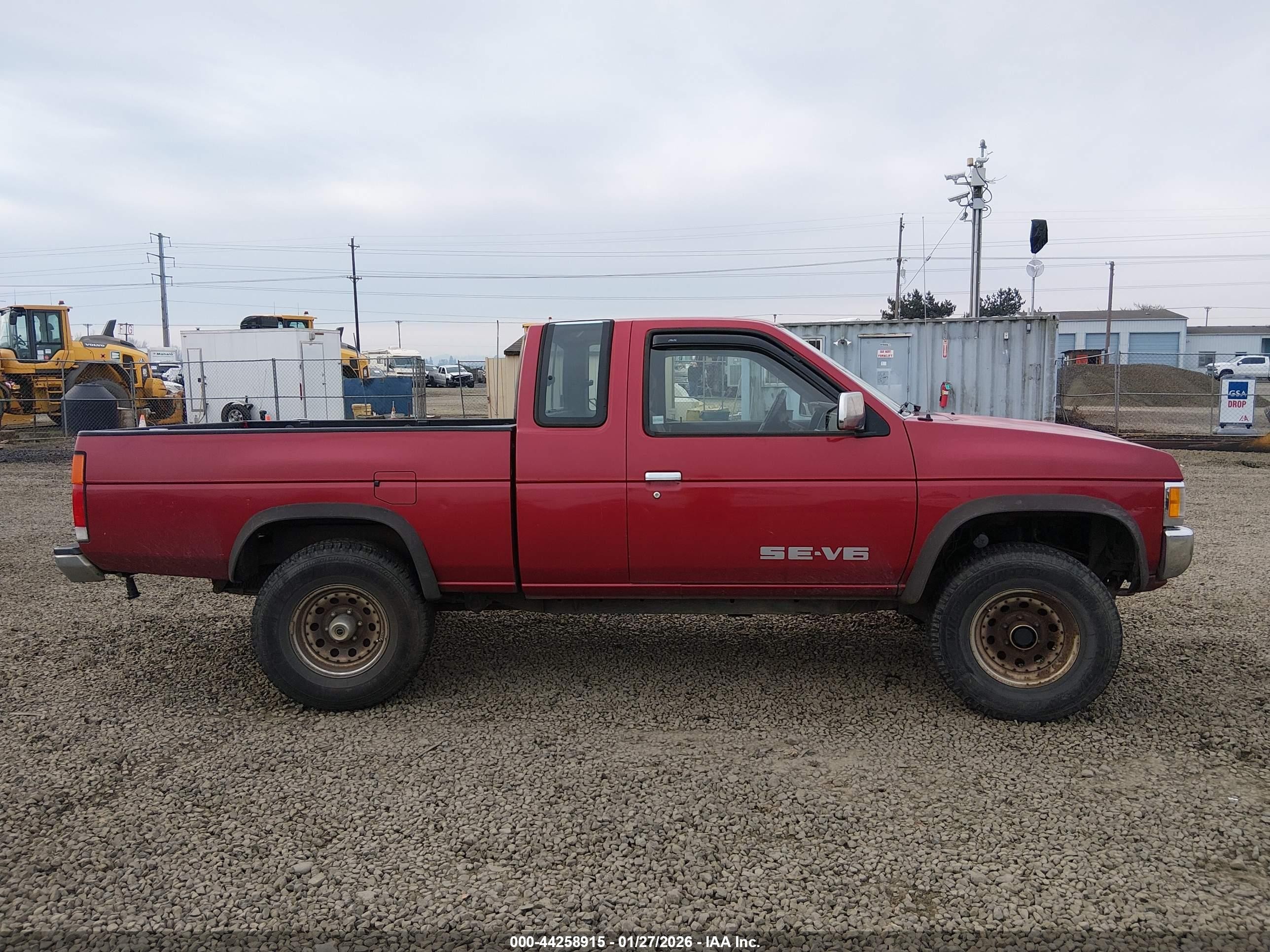 1993 Nissan Truck King Cab Se Red vin: 1N6HD16Y4PC417721