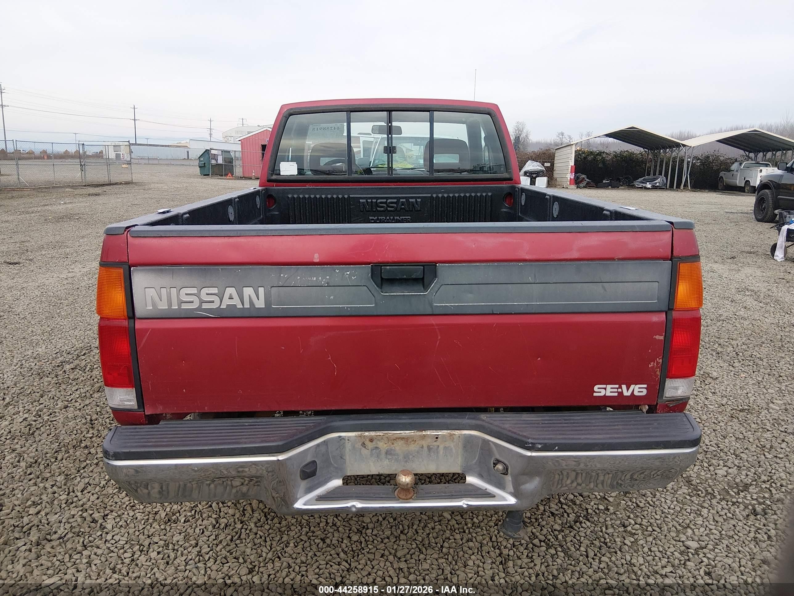 1993 Nissan Truck King Cab Se Red vin: 1N6HD16Y4PC417721