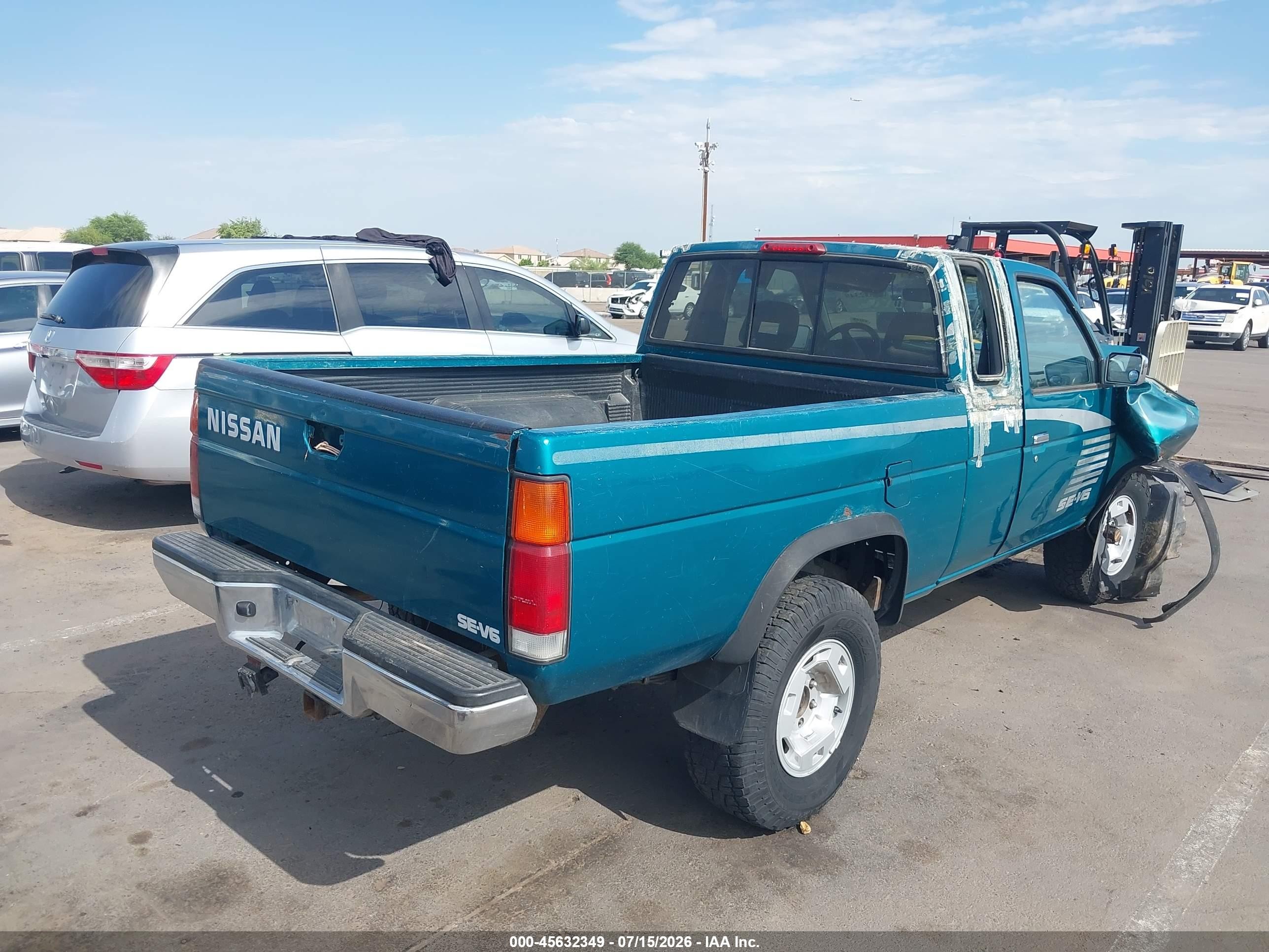 1995 Nissan Truck King Cab Se/king Cab Xe Green vin: 1N6HD16Y4SC352541
