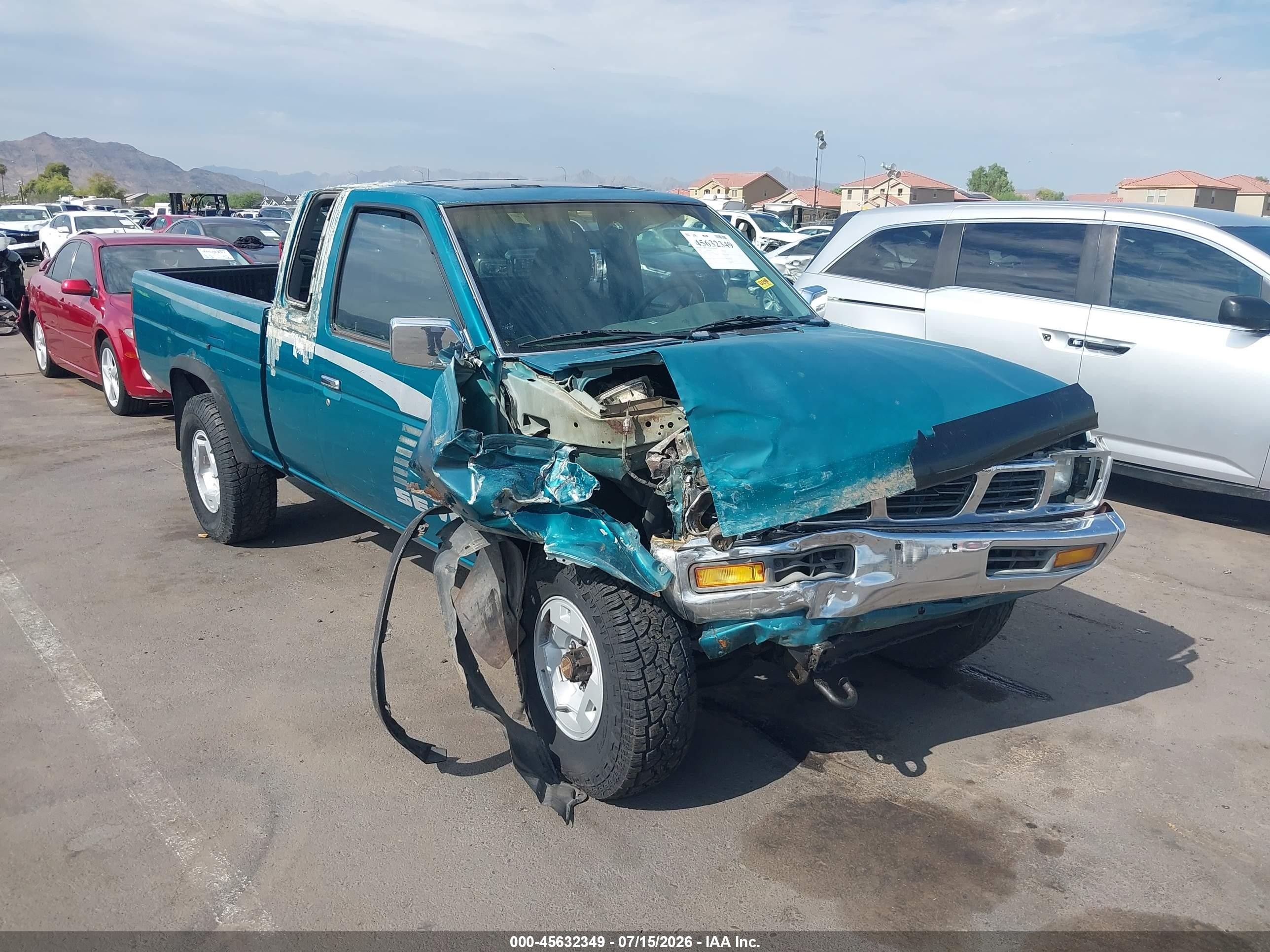 1995 Nissan Truck King Cab Se/king Cab Xe Green vin: 1N6HD16Y4SC352541