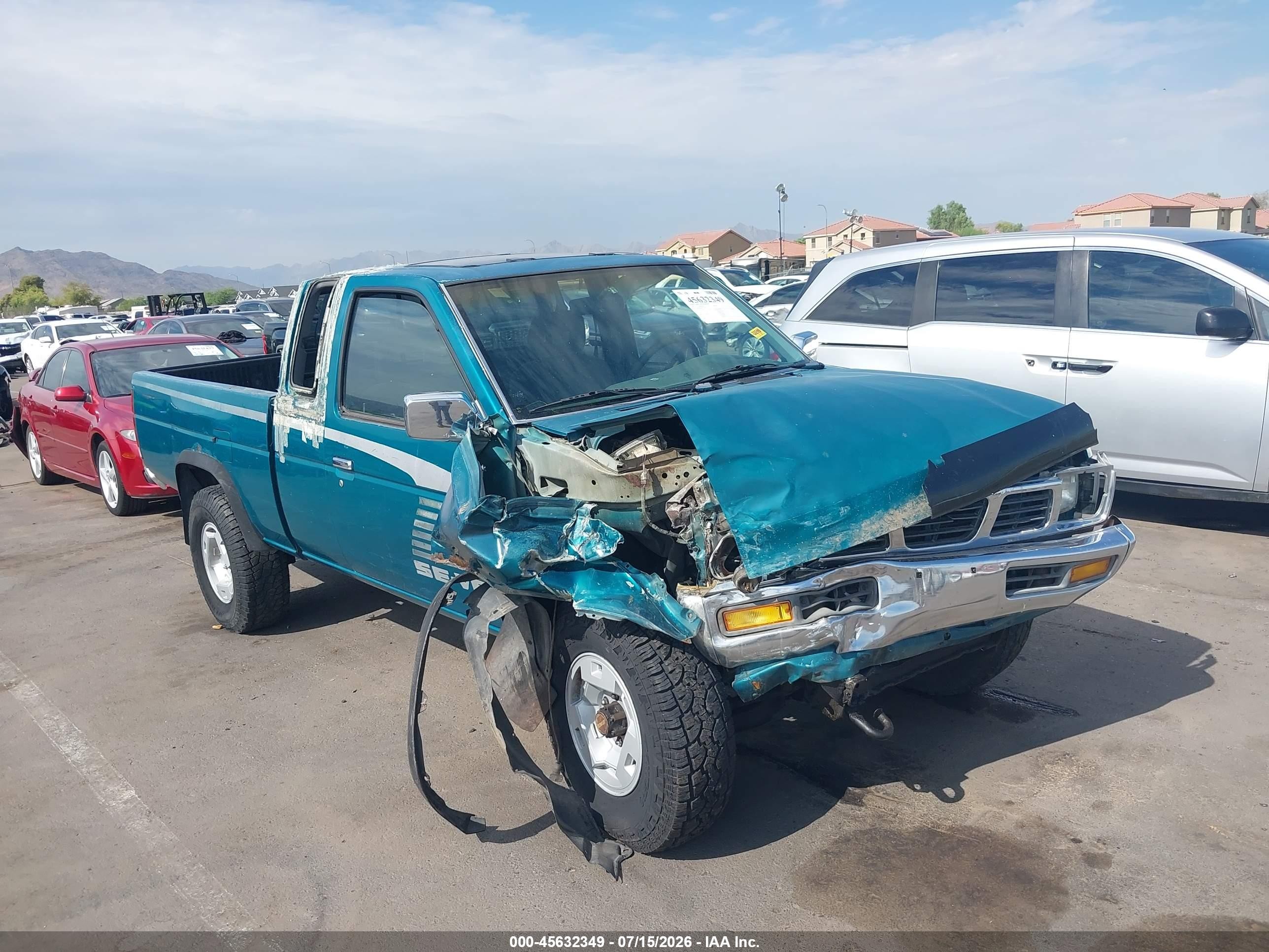 1995 Nissan Truck King Cab Se/king Cab Xe Green vin: 1N6HD16Y4SC352541
