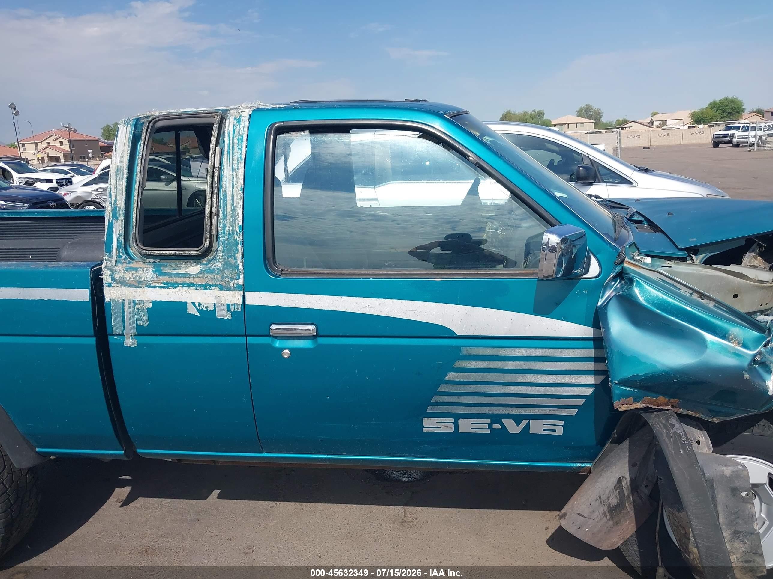 1995 Nissan Truck King Cab Se/king Cab Xe Green vin: 1N6HD16Y4SC352541
