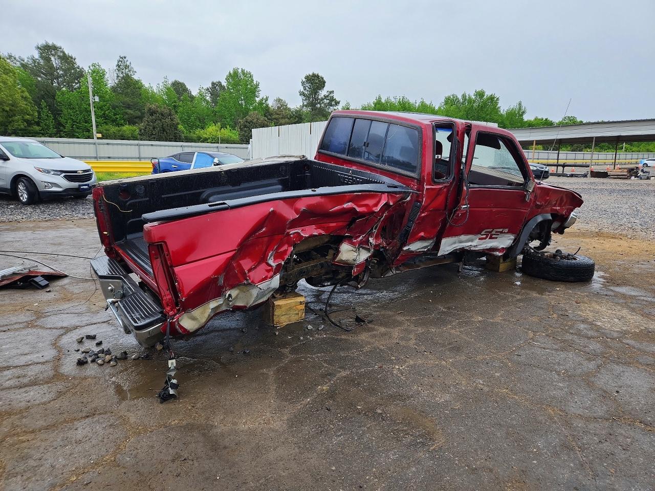 1991 Nissan Truck King Cab Red vin: 1N6HD16Y7MC402691