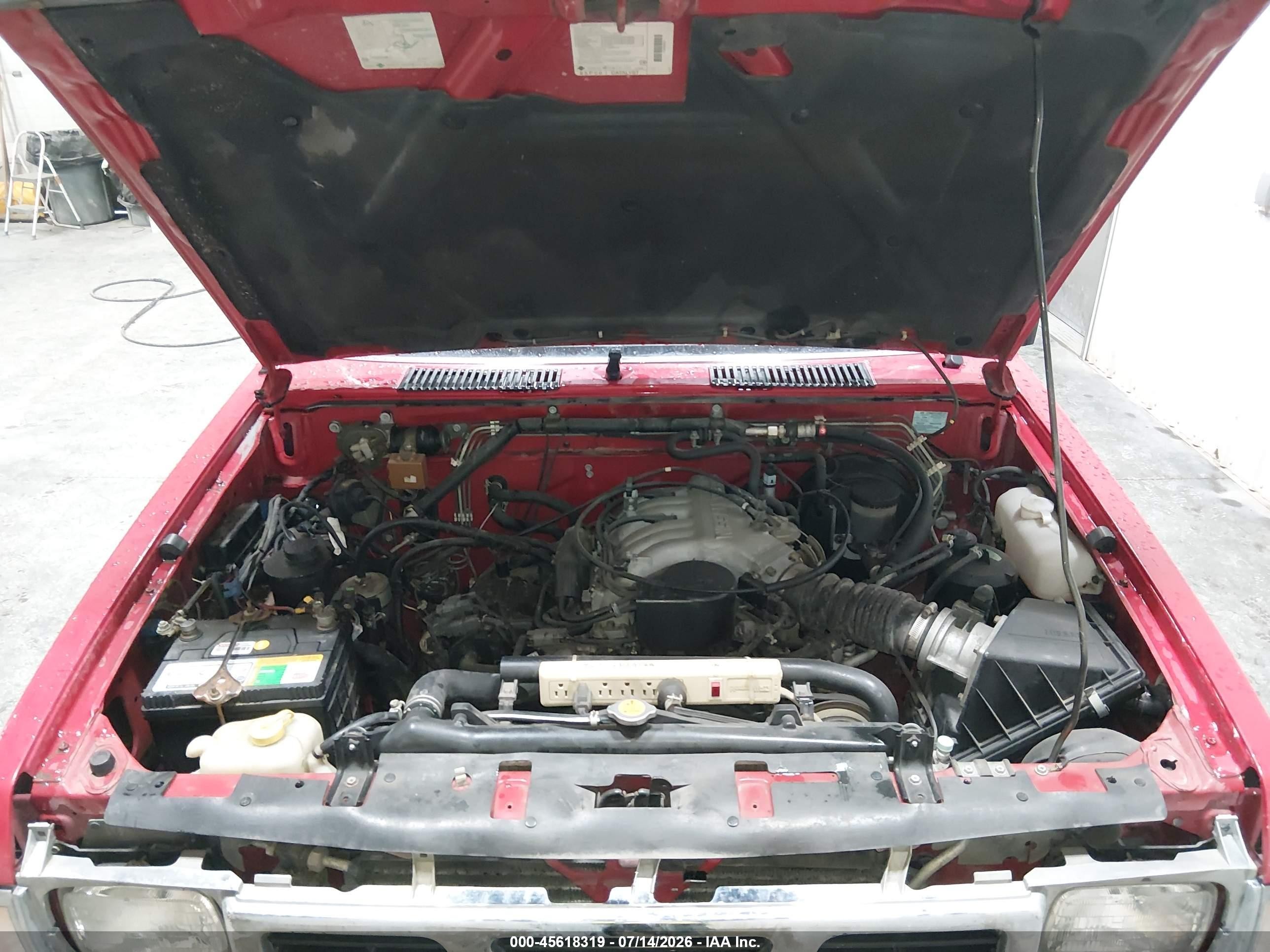 1994 Nissan Truck King Cab Se/king Cab Xe Red vin: 1N6HD16Y9RC339603