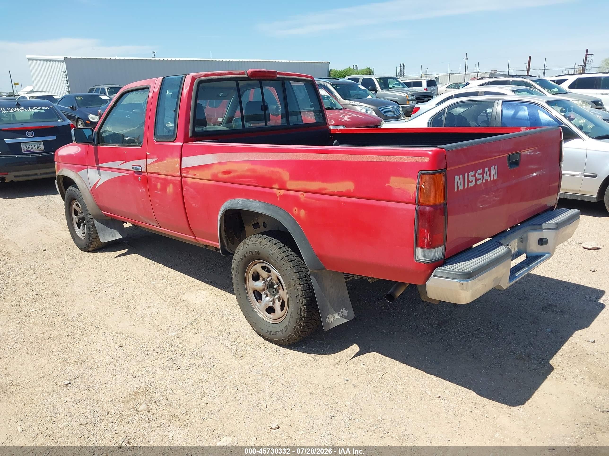 1994 Nissan Truck King Cab Se/king Cab Xe Red vin: 1N6HD16Y9RC387876