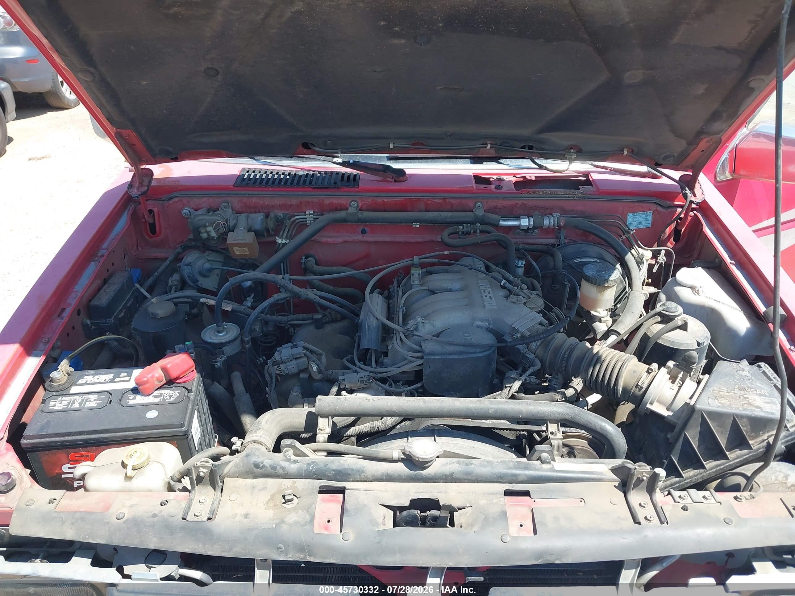 1994 Nissan Truck King Cab Se/king Cab Xe Red vin: 1N6HD16Y9RC387876