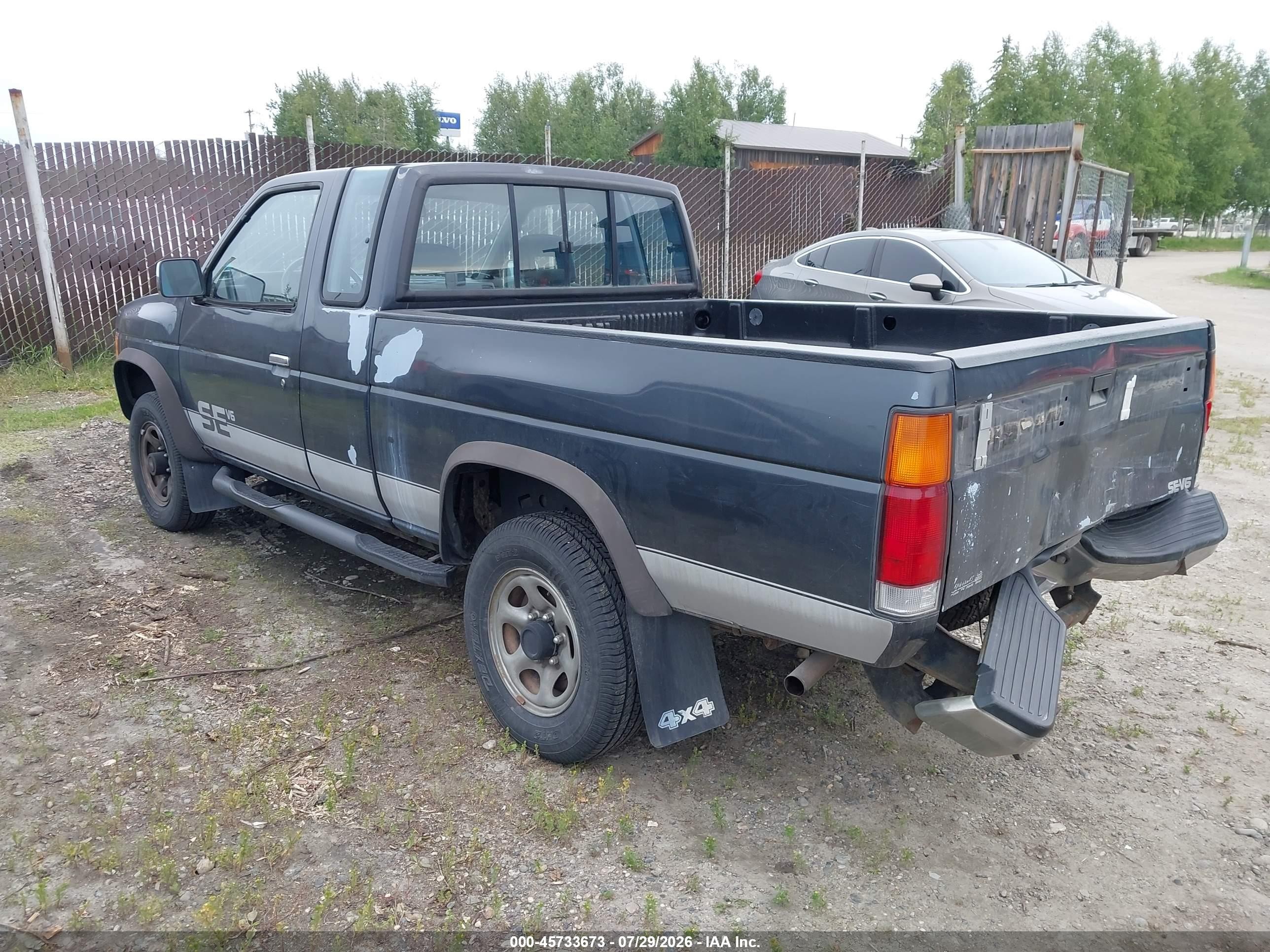 1993 Nissan Truck King Cab Se Gray vin: 1N6HD16YXPC341924