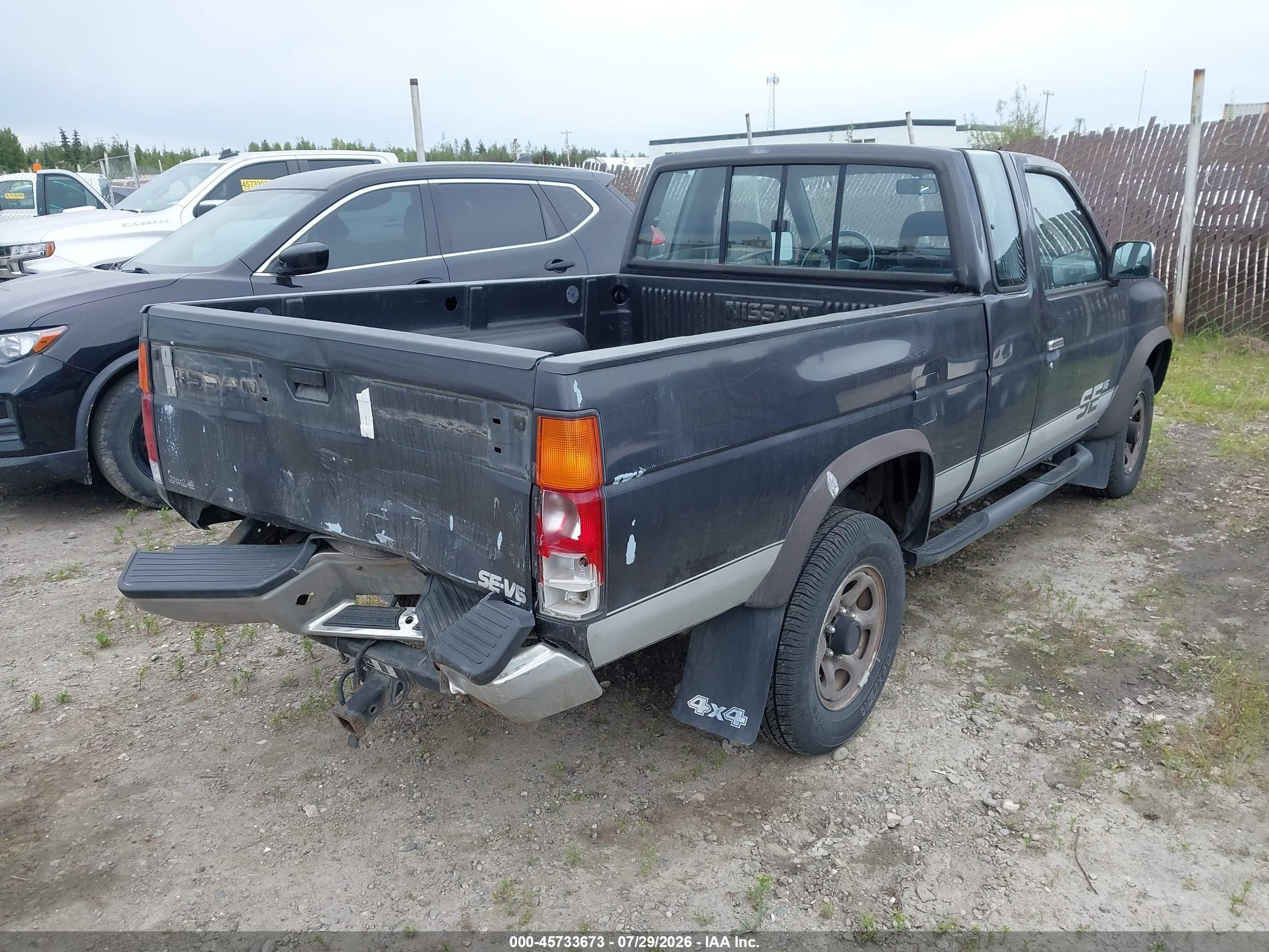1993 Nissan Truck King Cab Se Gray vin: 1N6HD16YXPC341924