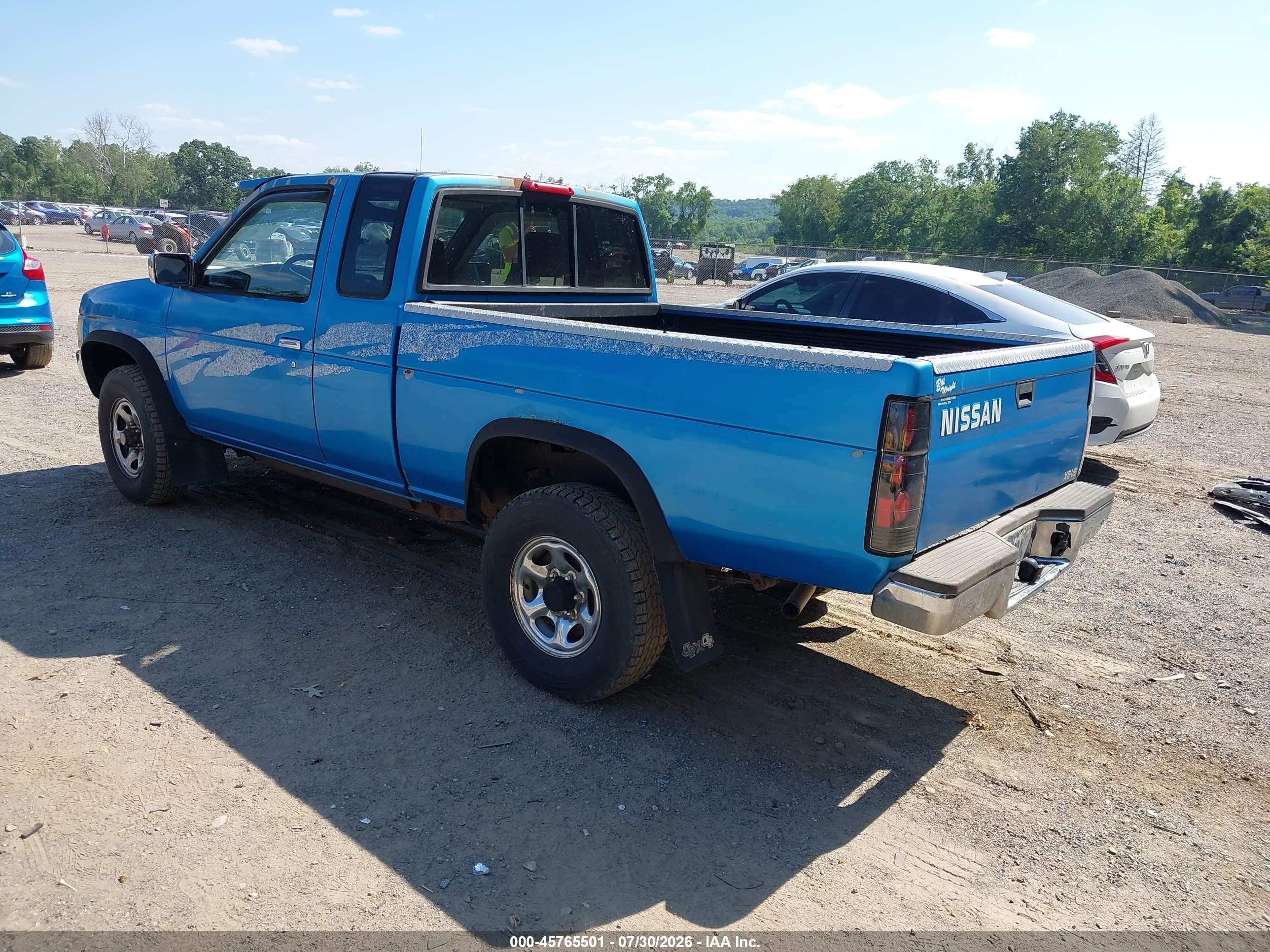 1995 Nissan Truck King Cab Se/king Cab Xe Blue vin: 1N6HD16YXSC314943