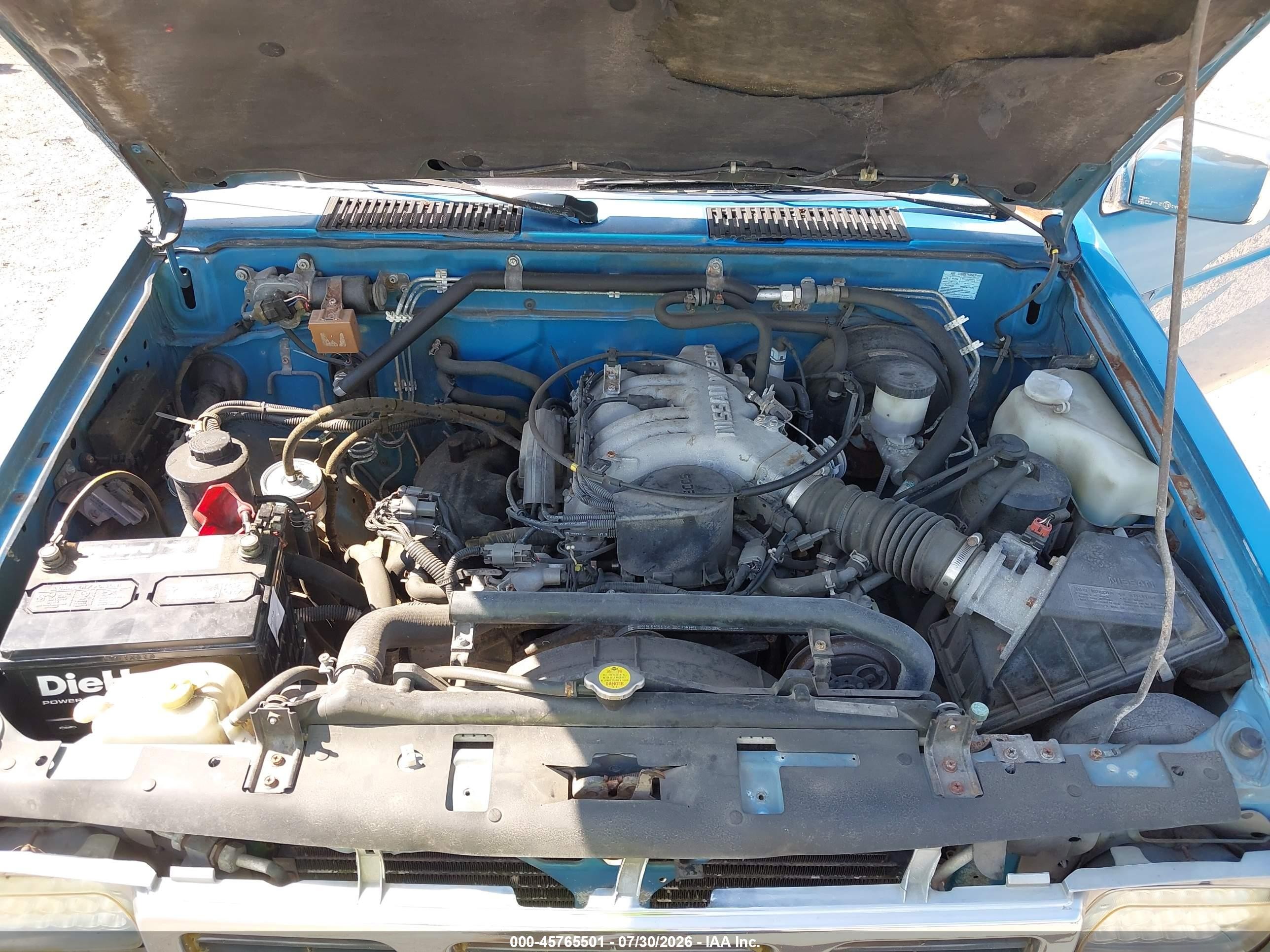 1995 Nissan Truck King Cab Se/king Cab Xe Blue vin: 1N6HD16YXSC314943