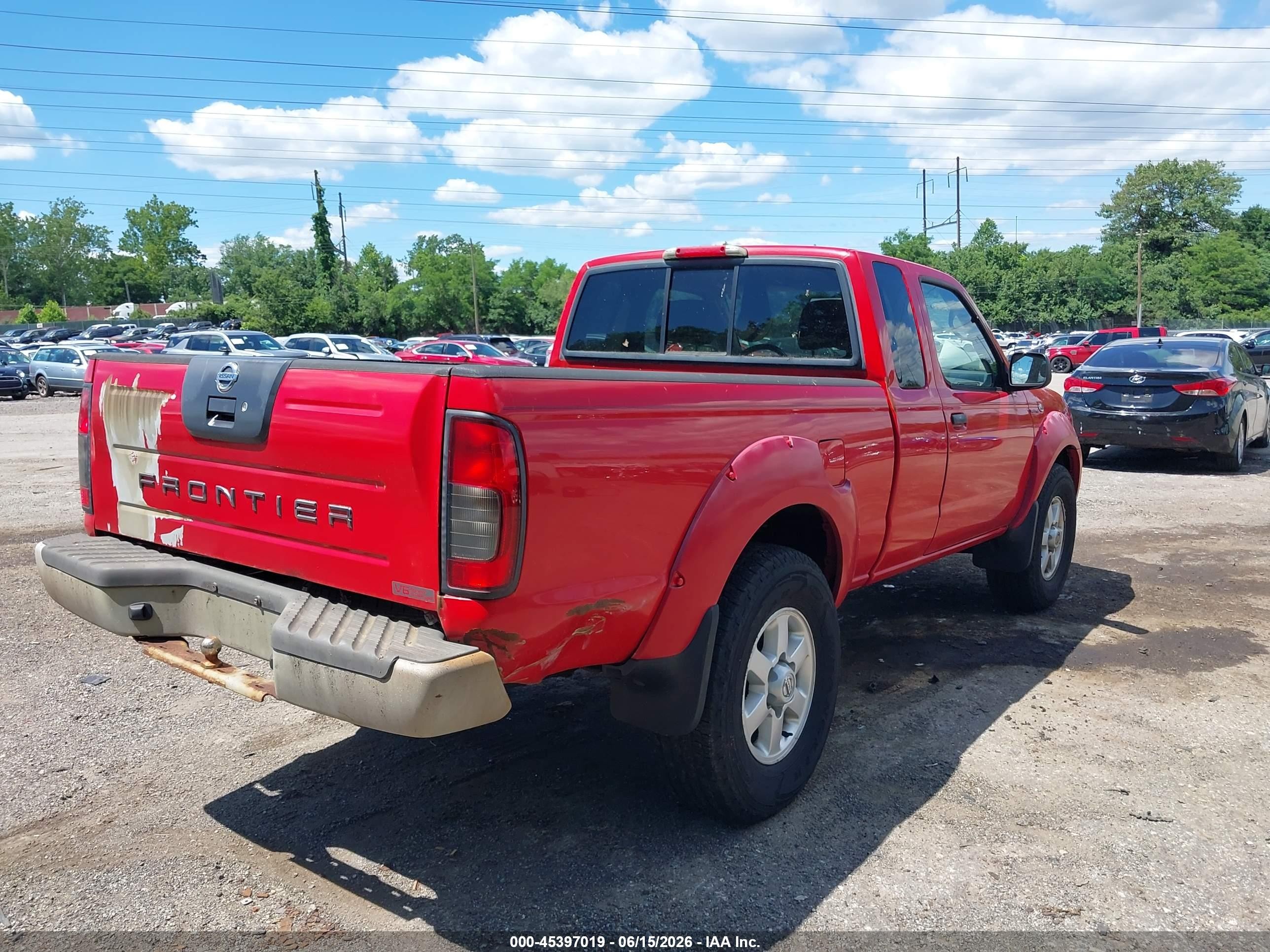 2003 Nissan Frontier Sve-v6 Red vin: 1N6MD26Y03C423658