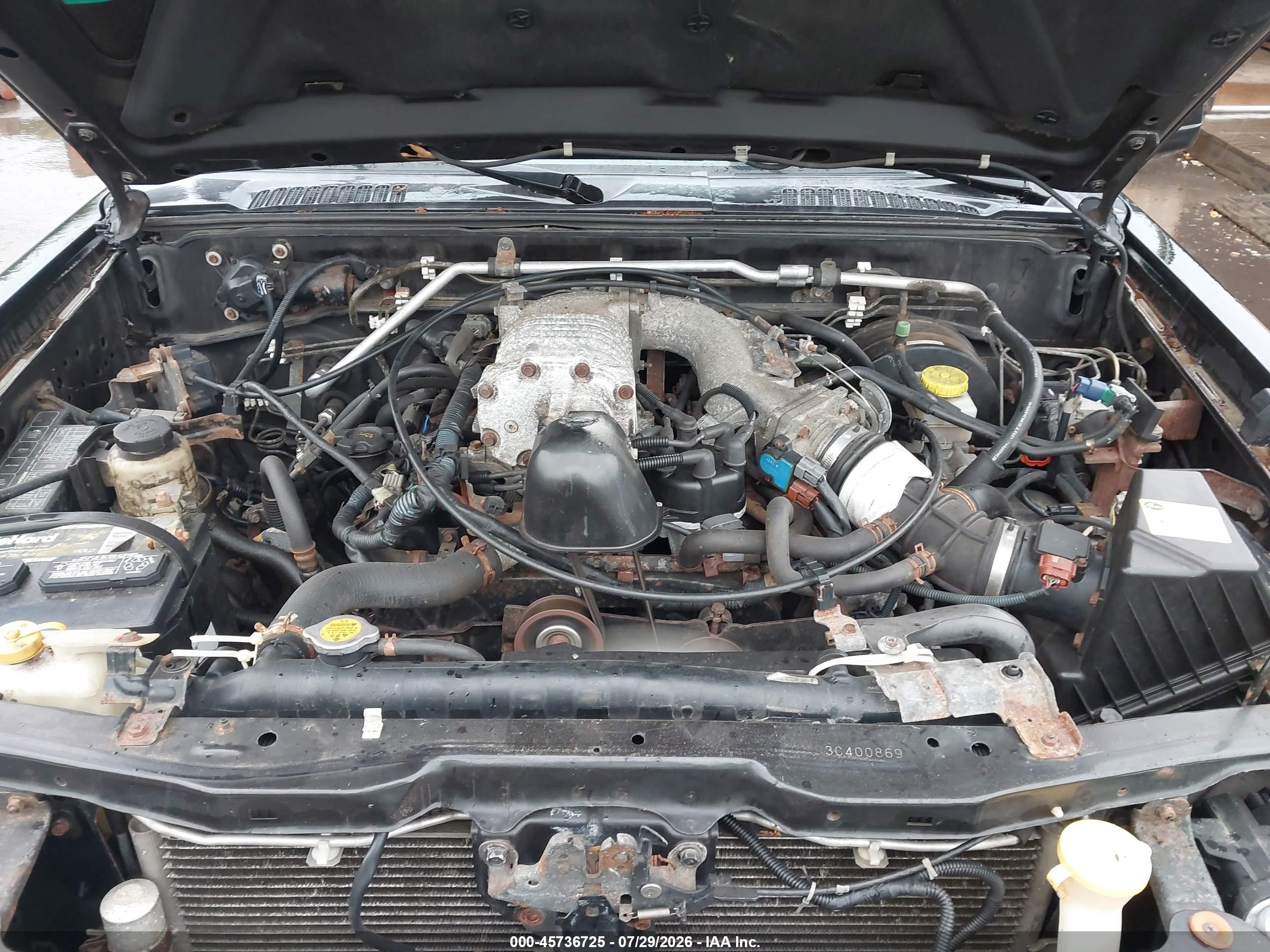 2003 Nissan Frontier Sve-v6 Black vin: 1N6MD26Y83C400869