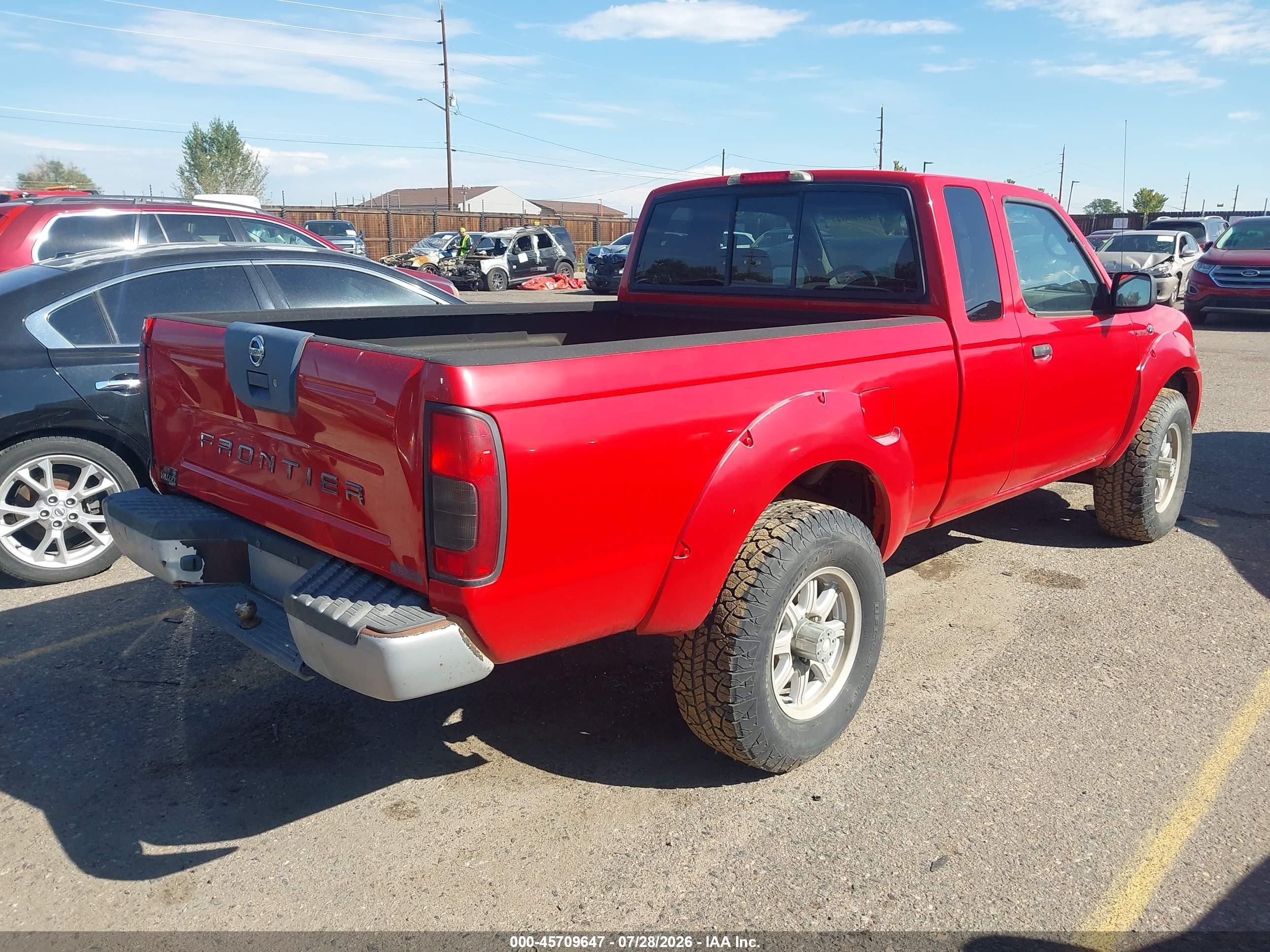 2003 Nissan Frontier Sve-v6 Красный vin: 1N6MD26Y83C415789
