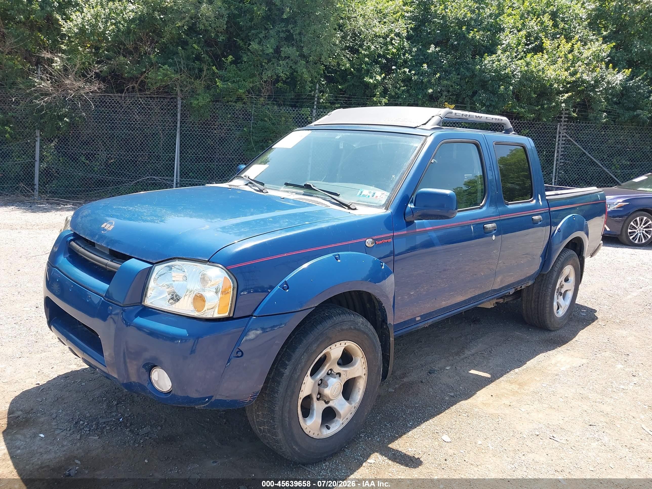 2001 Nissan Frontier Sc-v6 Blue vin: 1N6MD27T31C351810