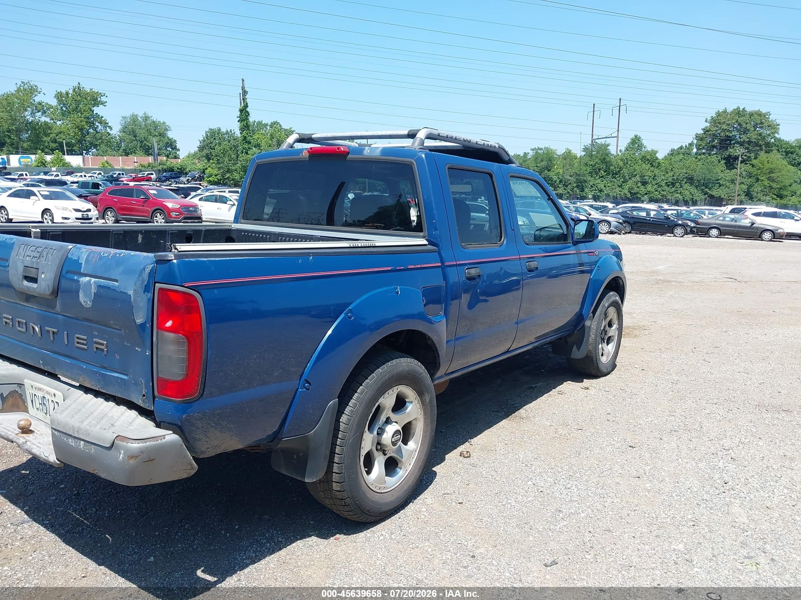 2001 Nissan Frontier Sc-v6 Blue vin: 1N6MD27T31C351810