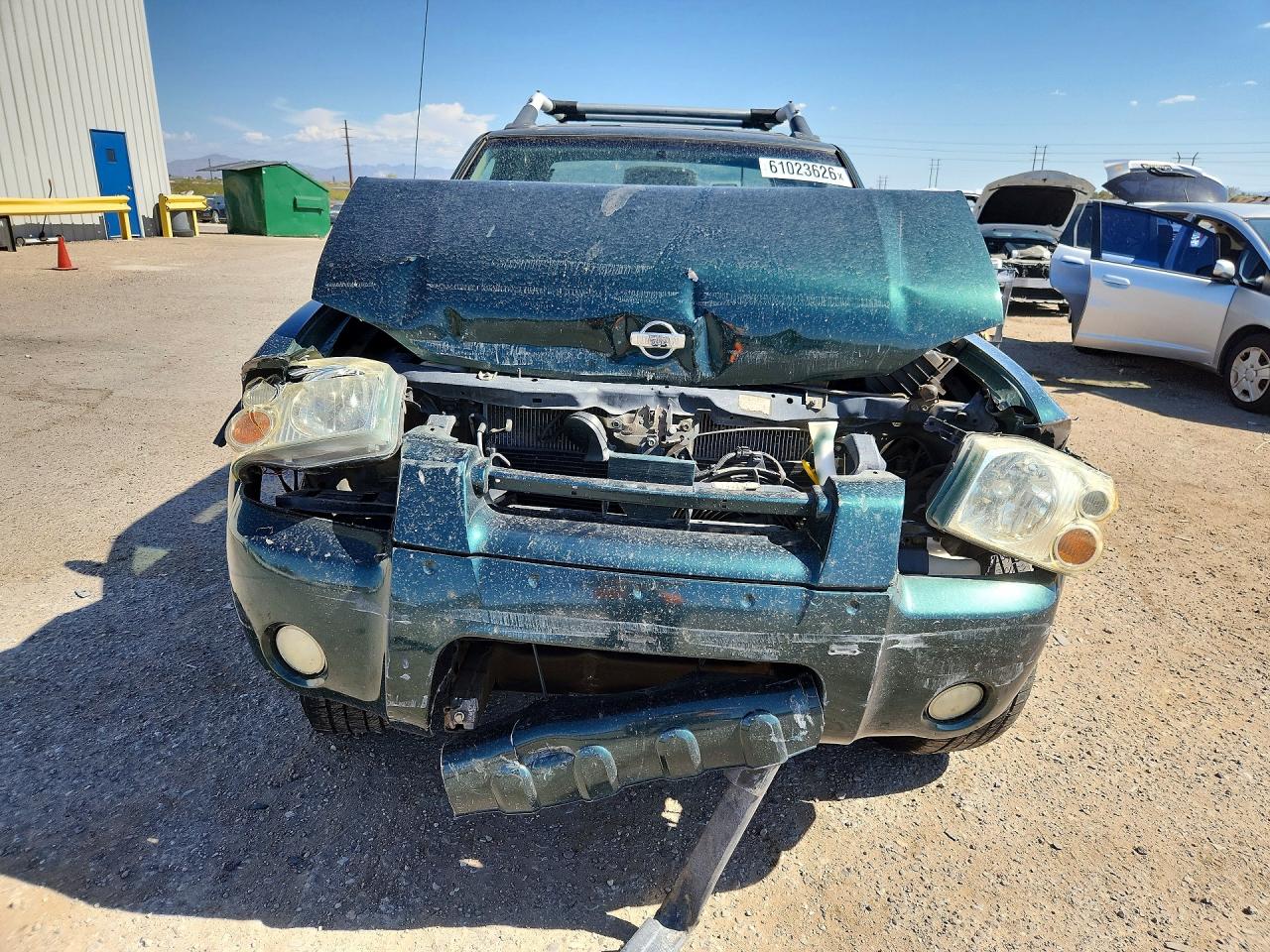 2001 Nissan Frontier Crew Cab Sc Green vin: 1N6MD27T81C374015