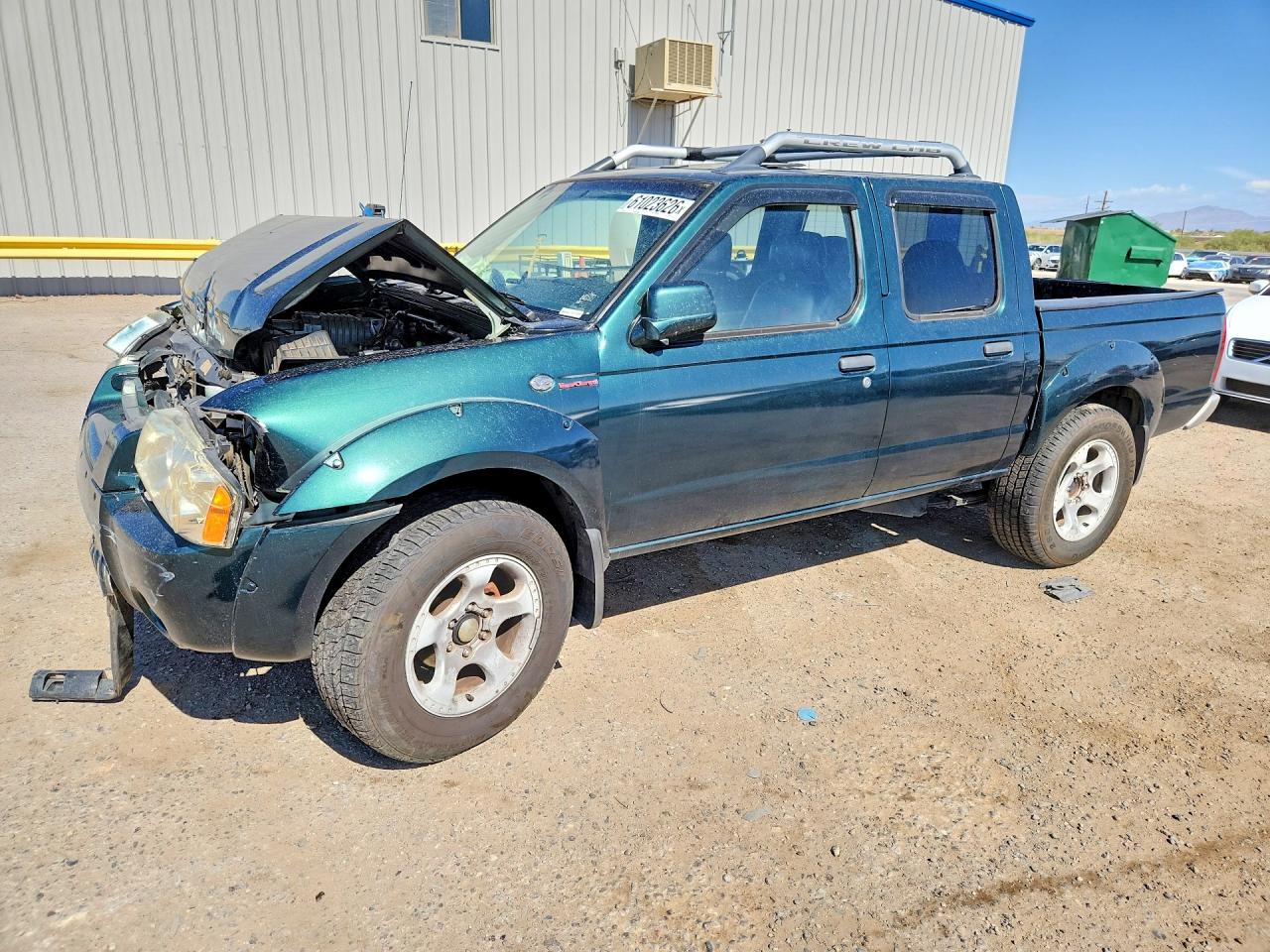 2001 Nissan Frontier Crew Cab Sc Green vin: 1N6MD27T81C374015