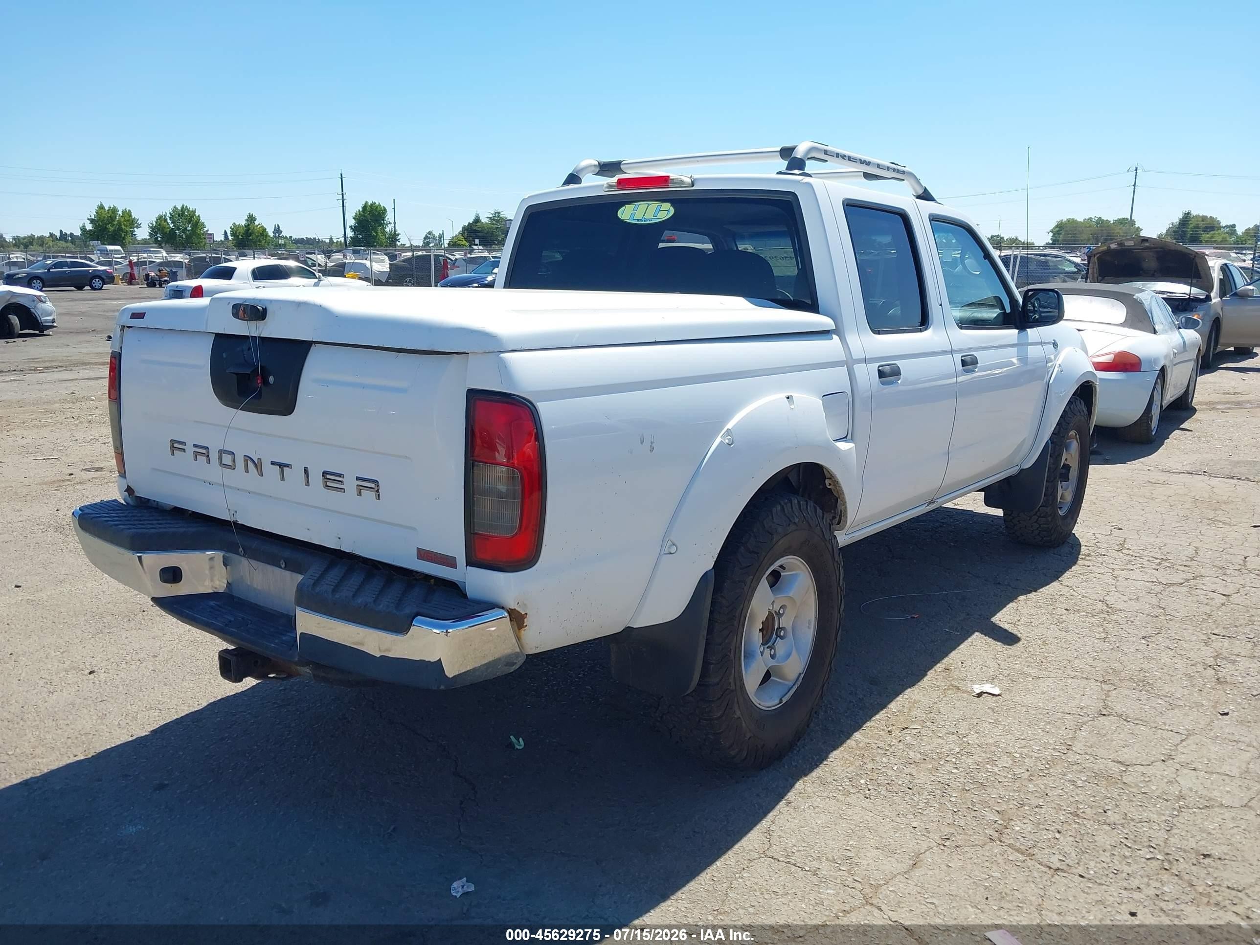 2002 Nissan Frontier Crew Cab Sc White vin: 1N6MD27Y72C388923