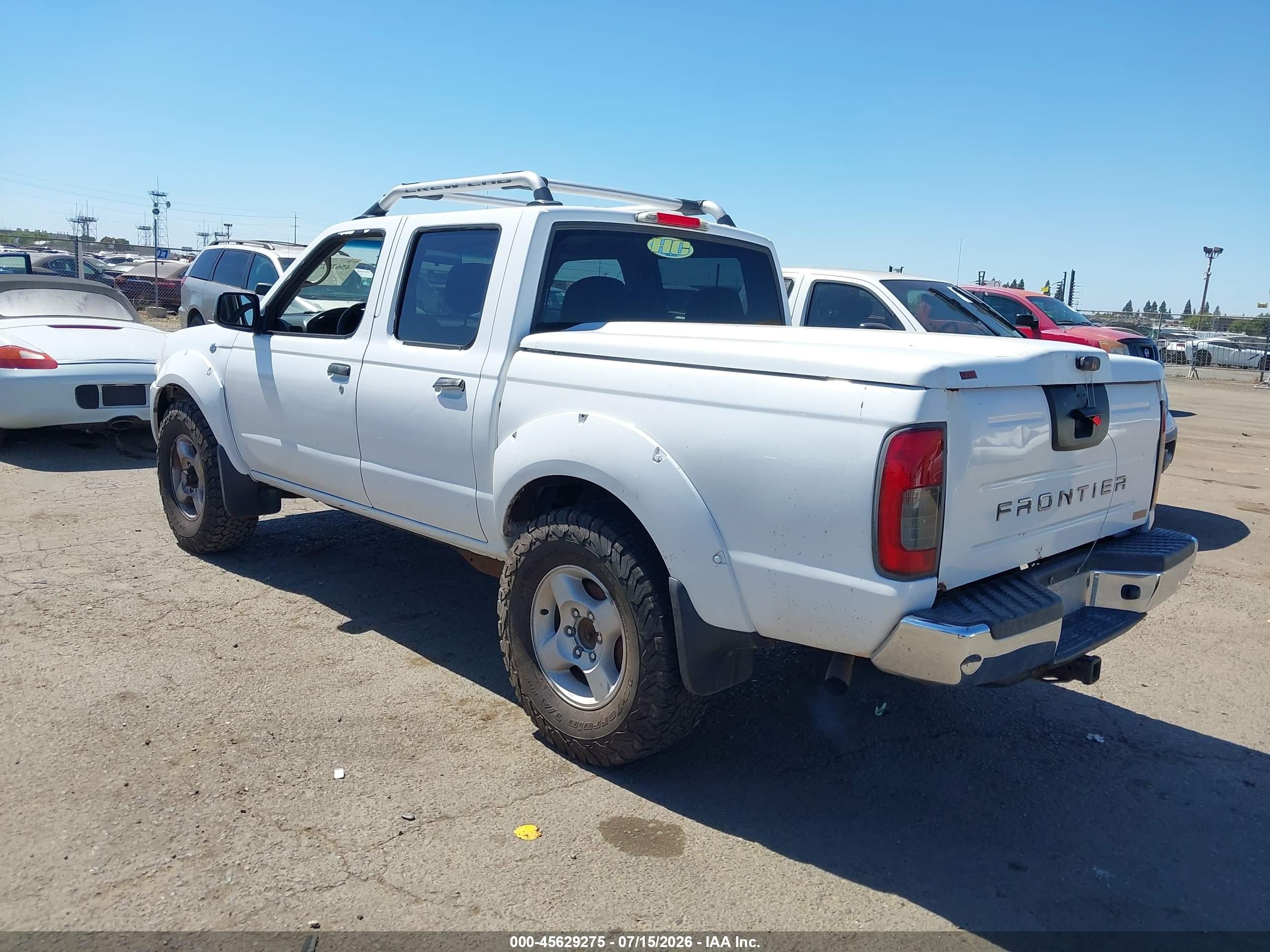 2002 Nissan Frontier Crew Cab Sc White vin: 1N6MD27Y72C388923