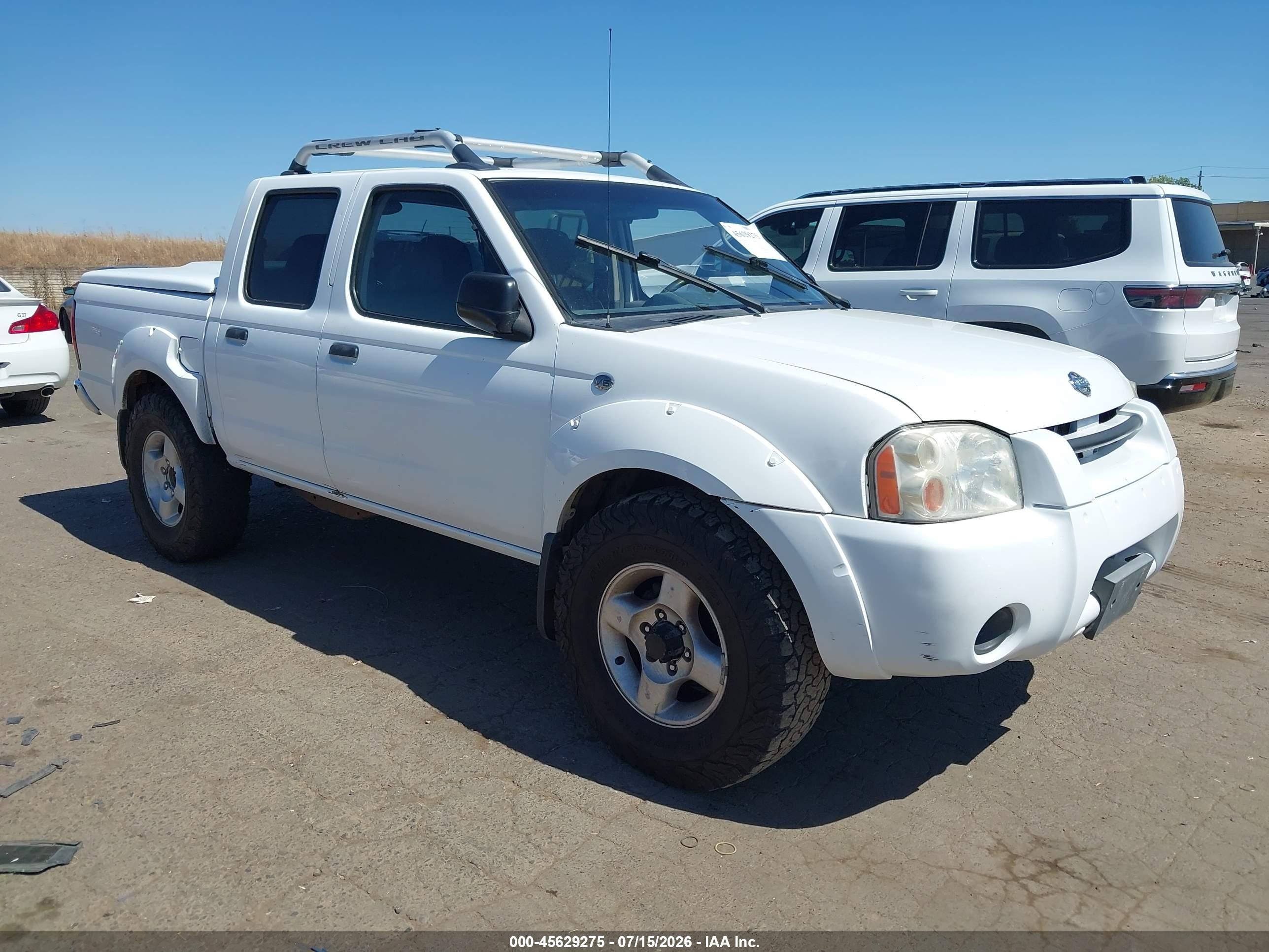 2002 Nissan Frontier Crew Cab Sc White vin: 1N6MD27Y72C388923