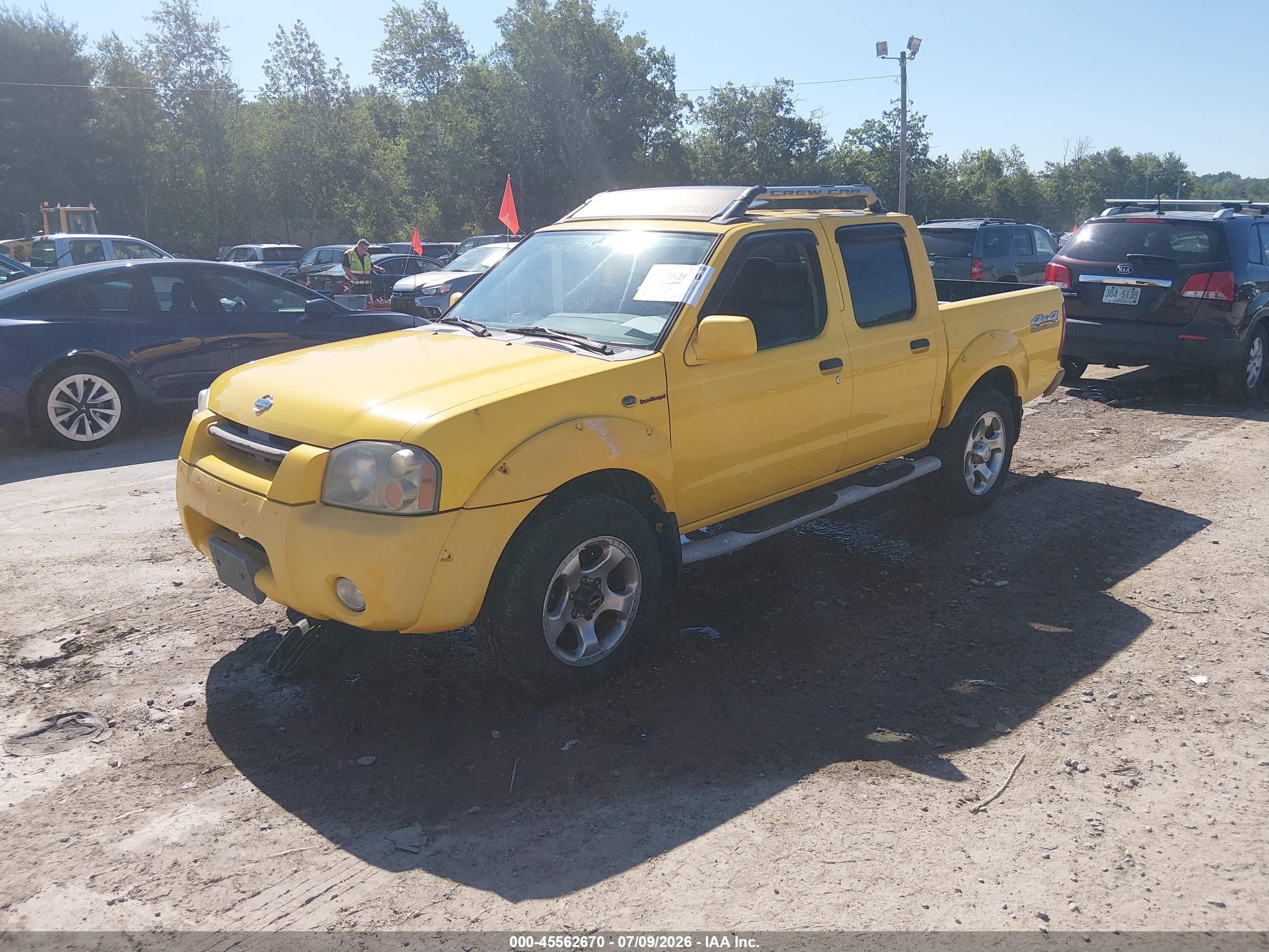2001 Nissan Frontier Sc-v6 Желтый vin: 1N6MD27Y81C369974