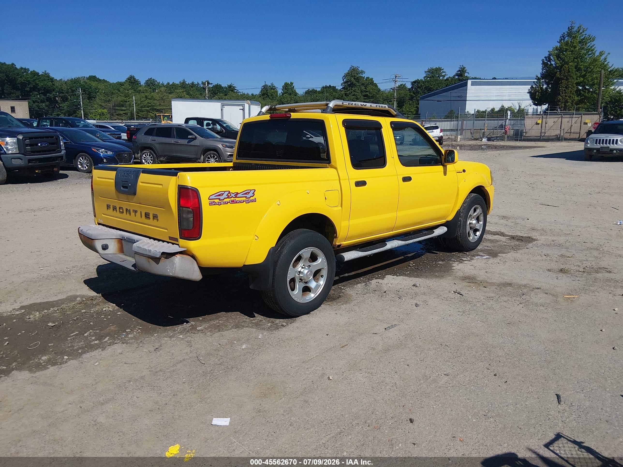2001 Nissan Frontier Sc-v6 Желтый vin: 1N6MD27Y81C369974