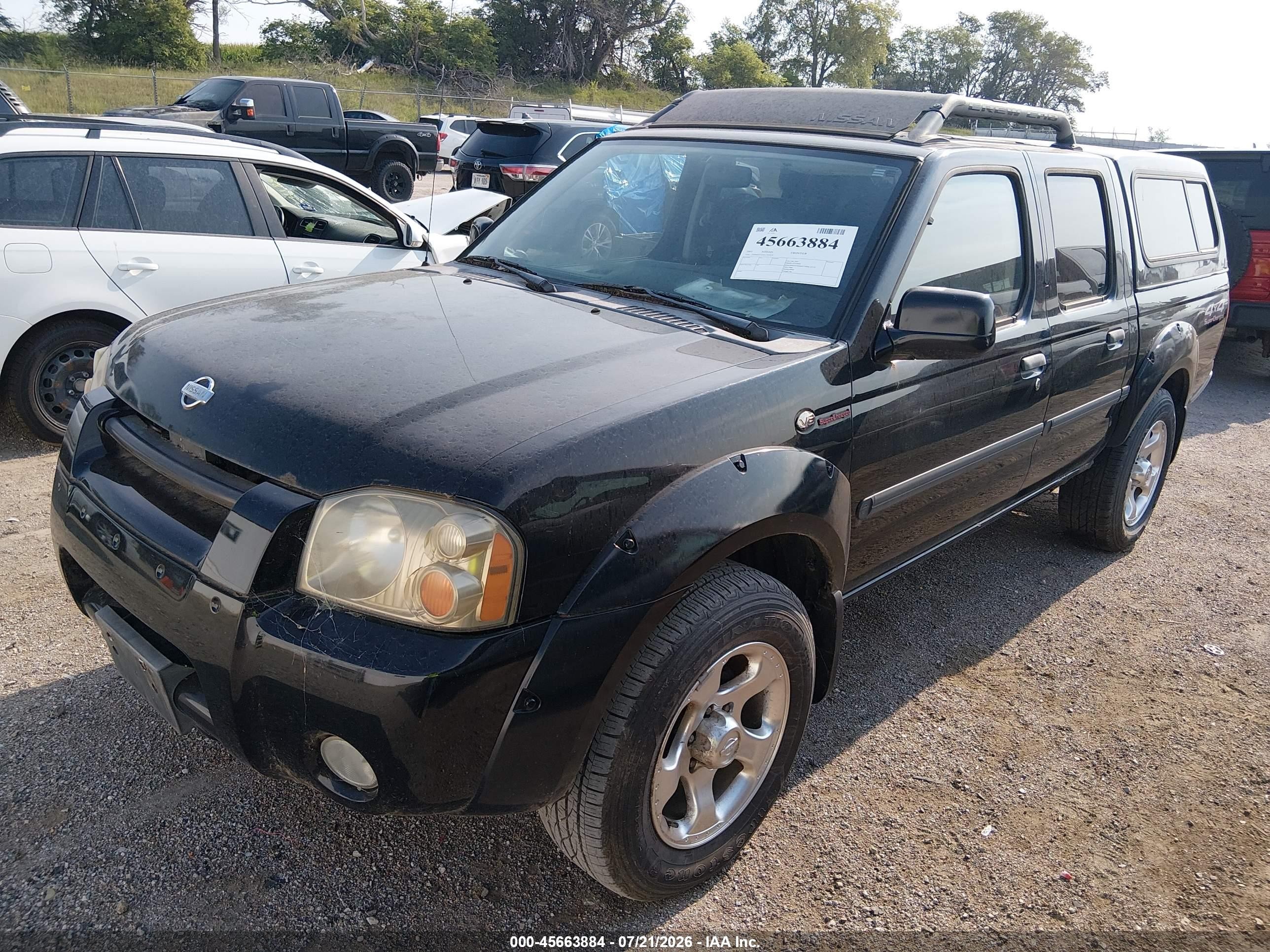 2001 Nissan Frontier Sc-v6 Black vin: 1N6MD27Y81C392638