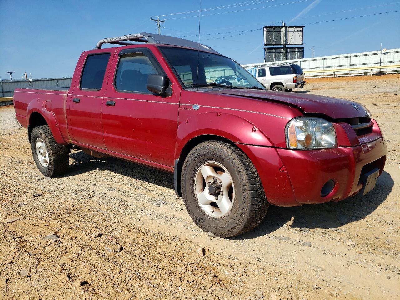 2002 Nissan Frontier Crew Cab Sc Red vin: 1N6MD29Y72C369334