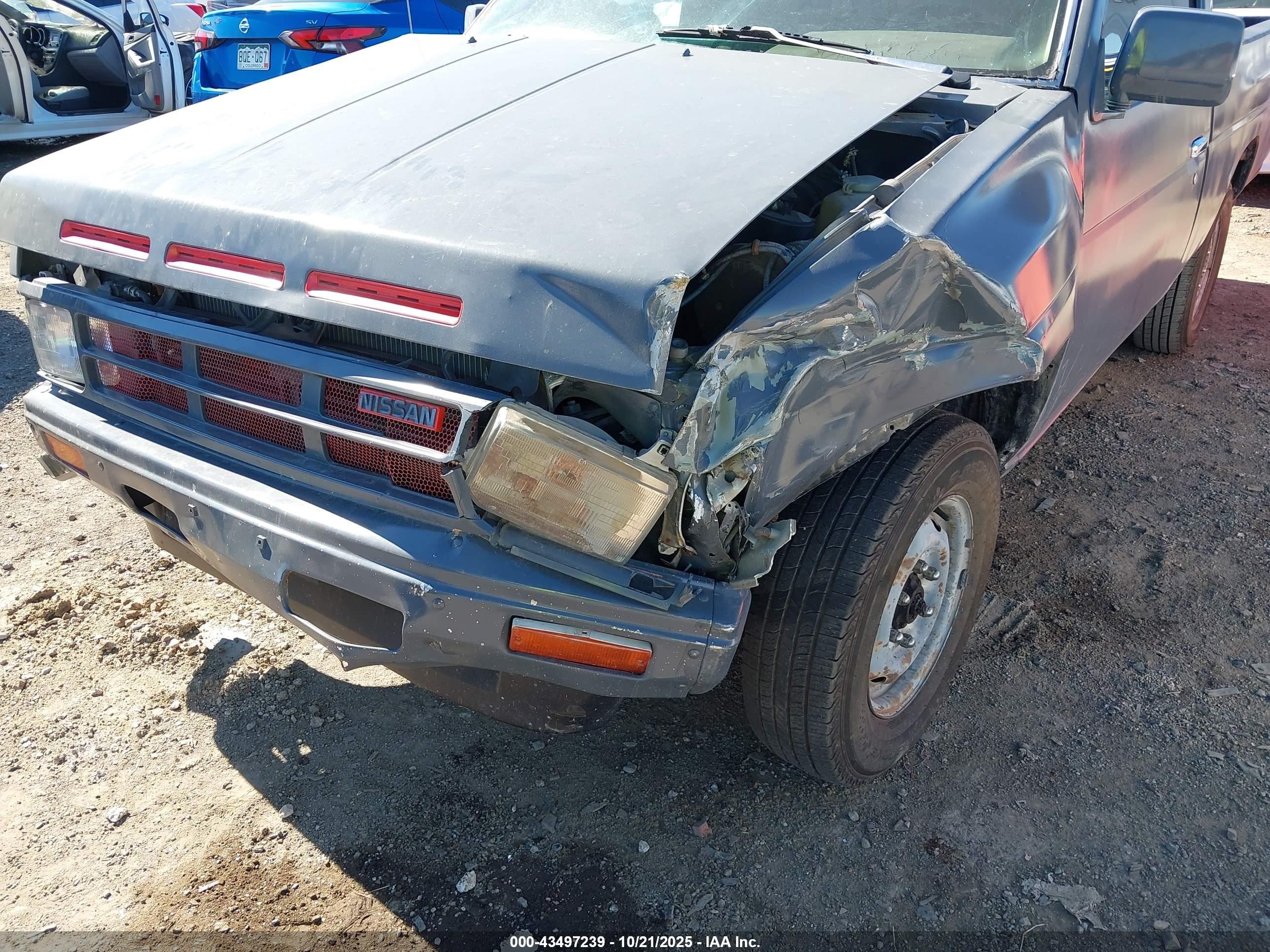 1988 Nissan D21 Short Bed Серый vin: 1N6ND11S1JC374453