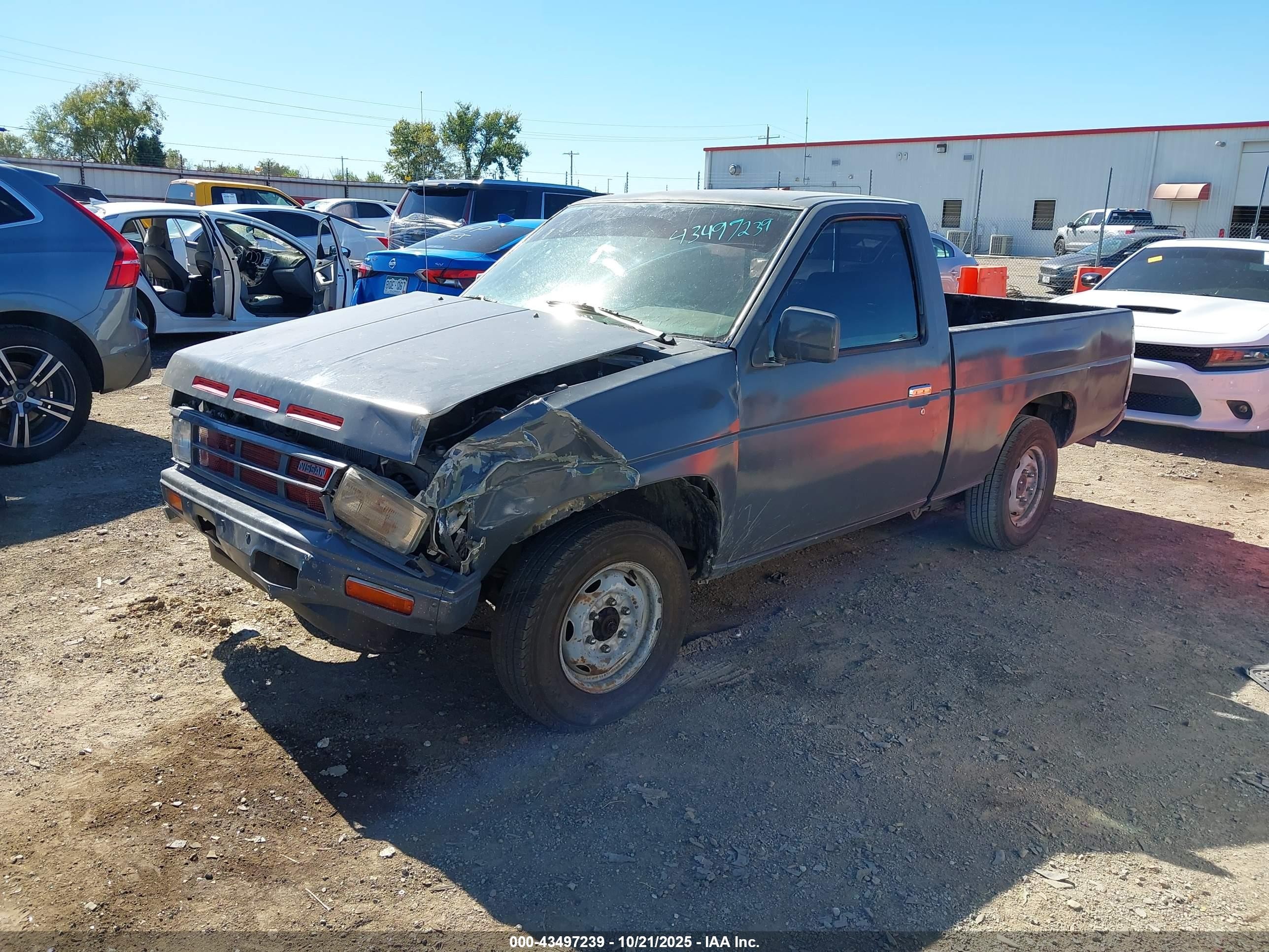 1988 Nissan D21 Short Bed Серый vin: 1N6ND11S1JC374453