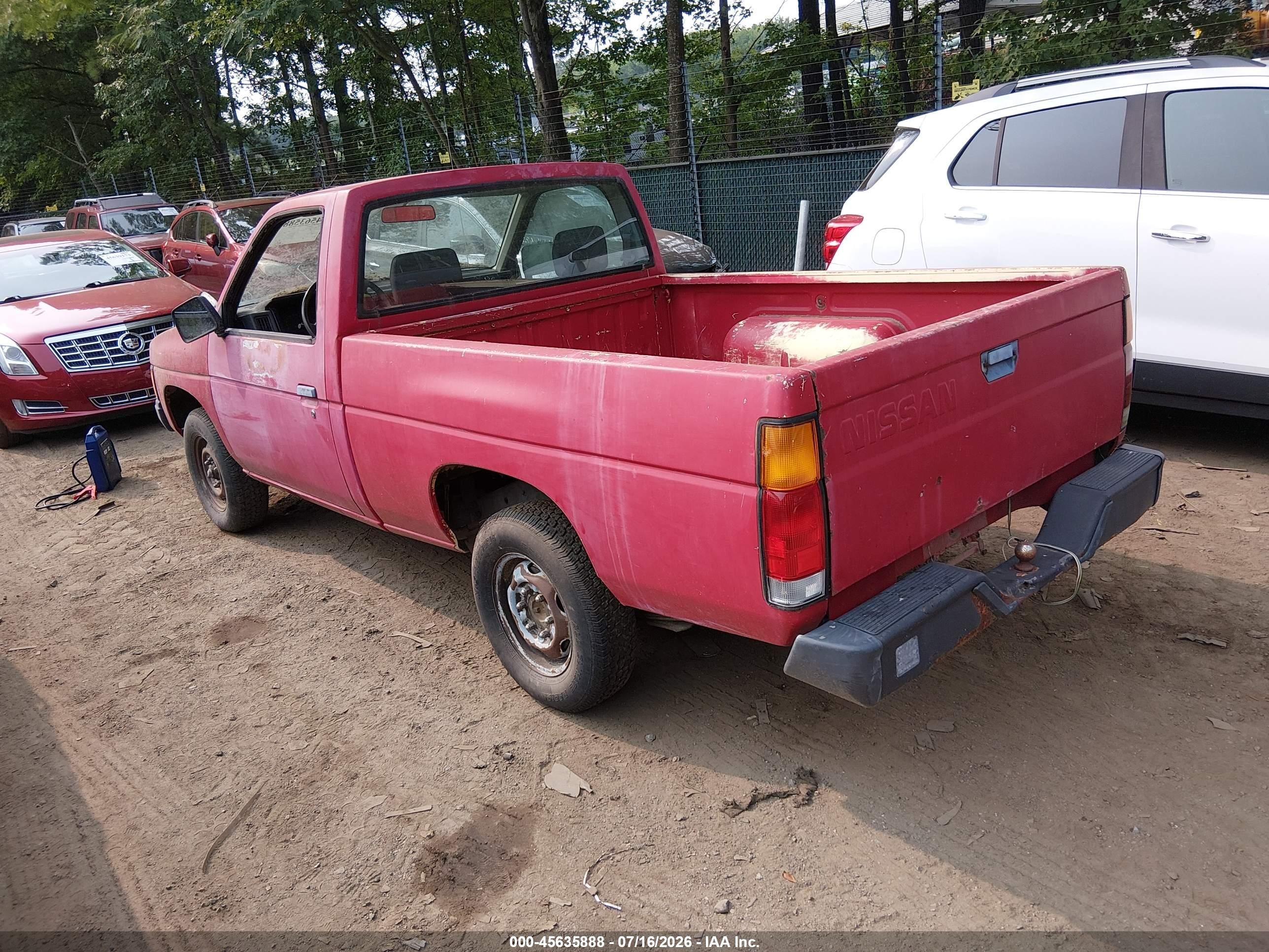 1986 Nissan D21 Short Bed Red vin: 1N6ND11S3GC443586