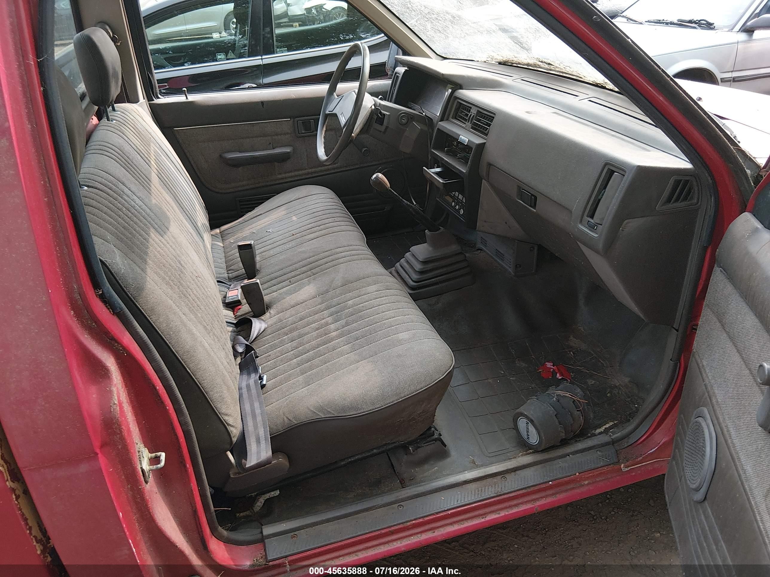 1986 Nissan D21 Short Bed Red vin: 1N6ND11S3GC443586