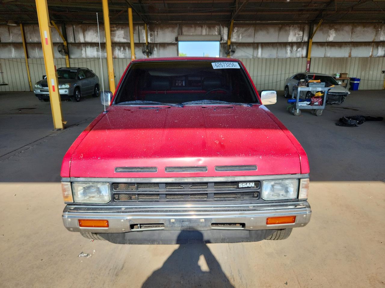 1989 Nissan D21 Short Bed Red vin: 1N6ND11S5KC300115