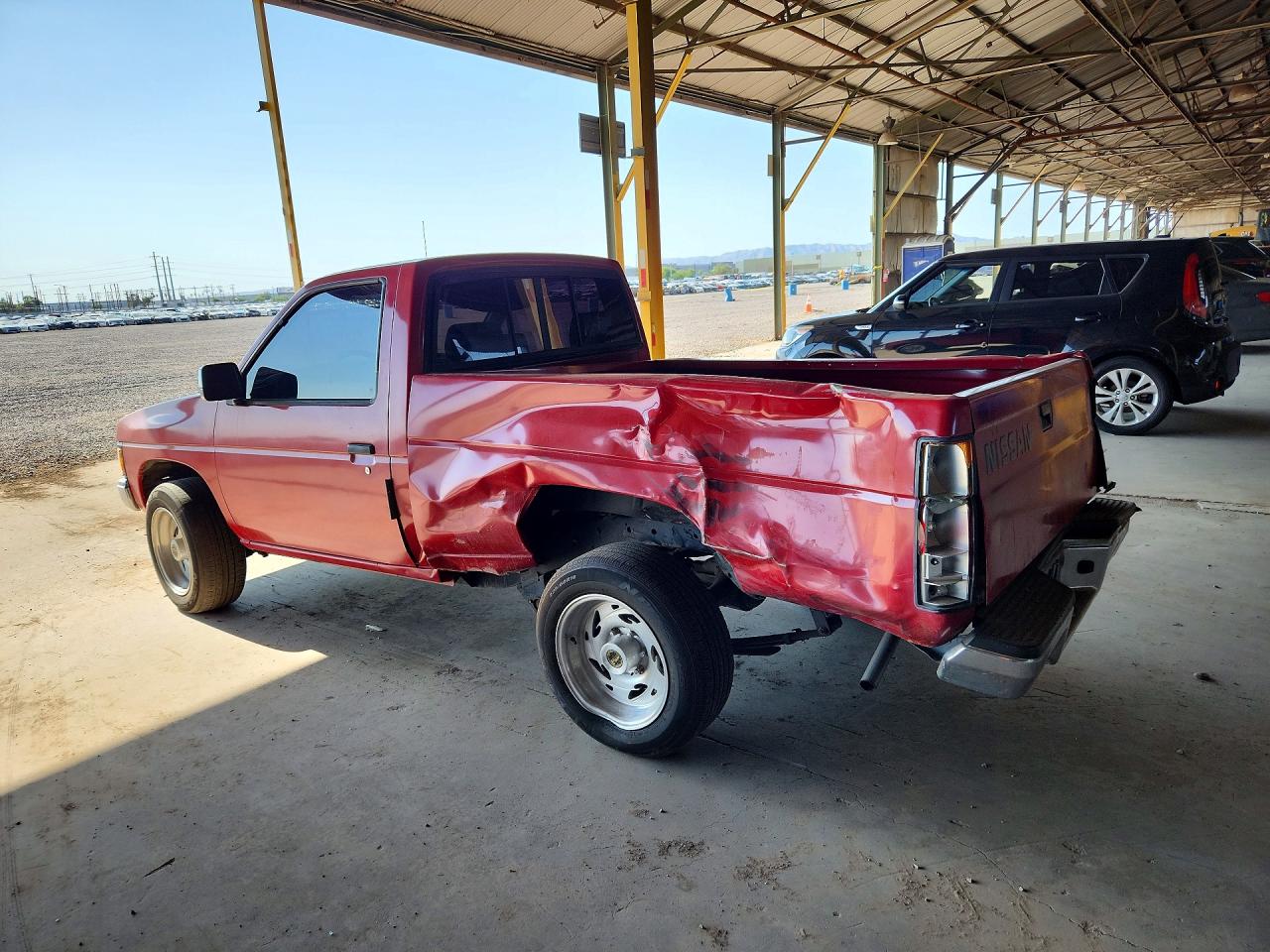 1989 Nissan D21 Short Bed Red vin: 1N6ND11S5KC300115