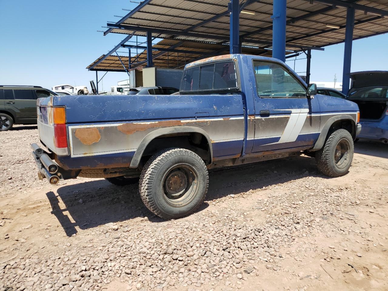 1987 Nissan D21 Short Bed   Blue vin: 1N6ND11Y5HC306798