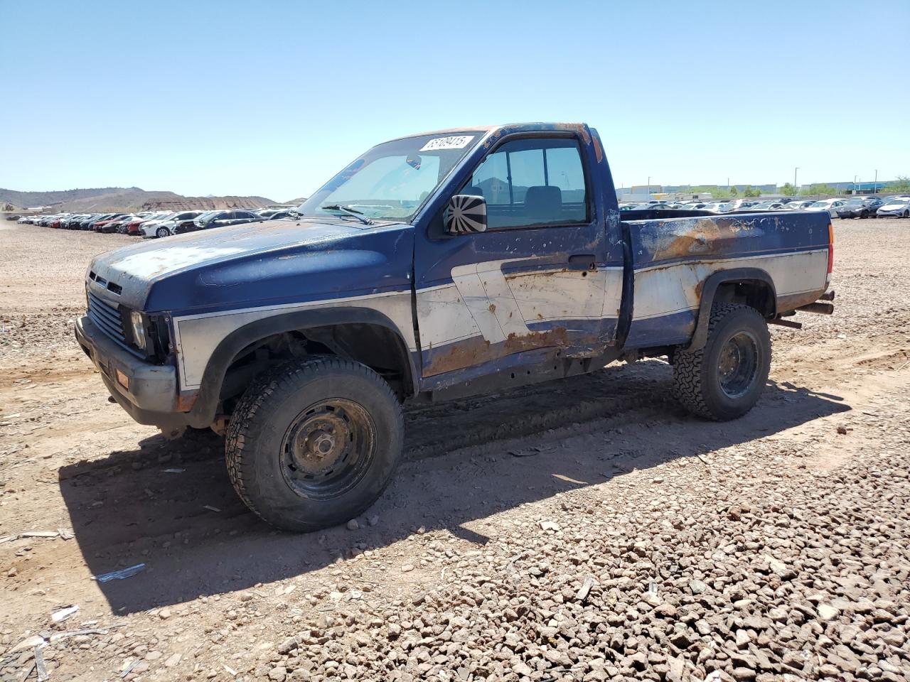 1987 Nissan D21 Short Bed   Blue vin: 1N6ND11Y5HC306798