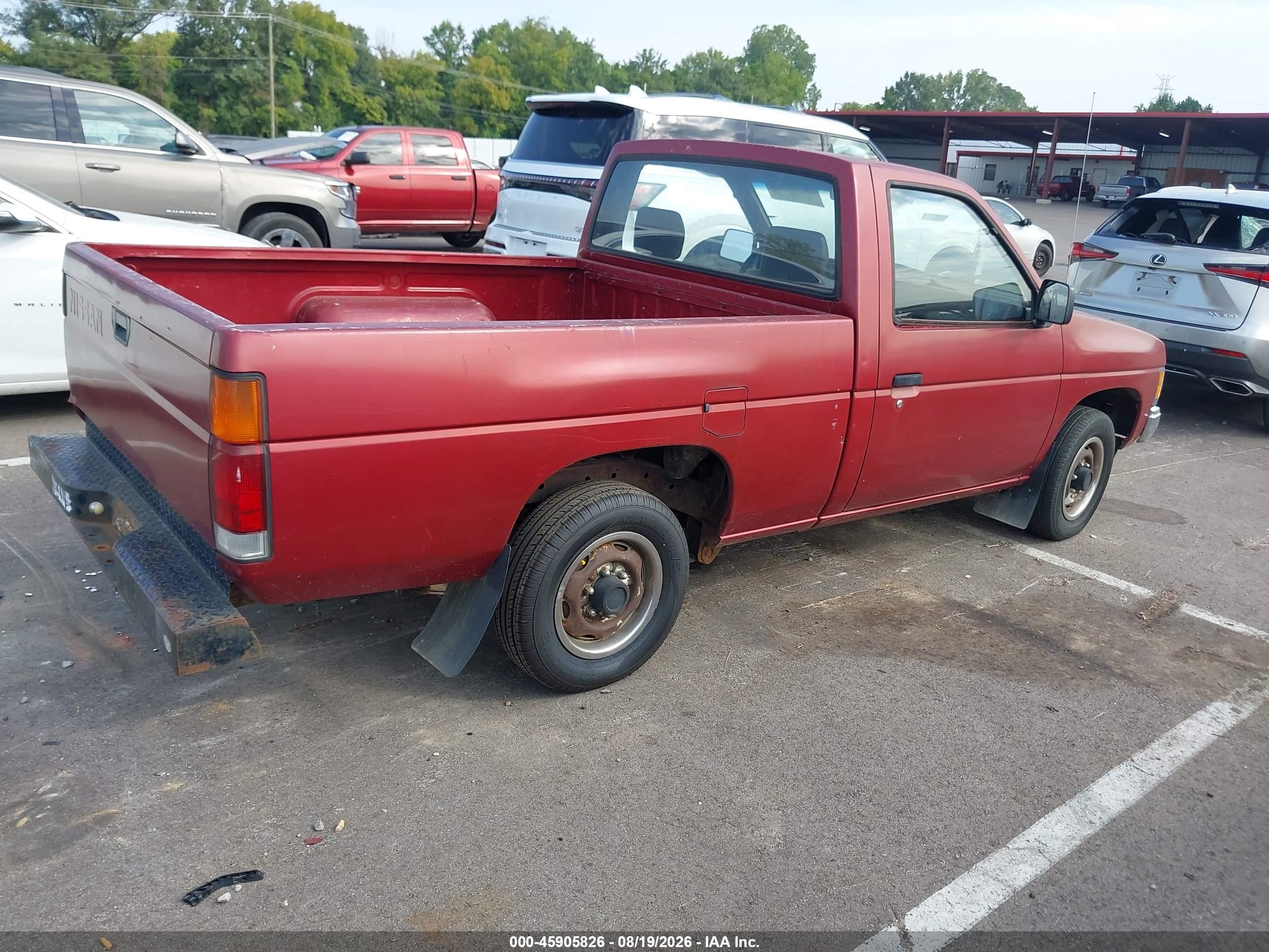 1991 Nissan Truck Short Wheelbase Burgundy vin: 1N6SD11S0MC416683