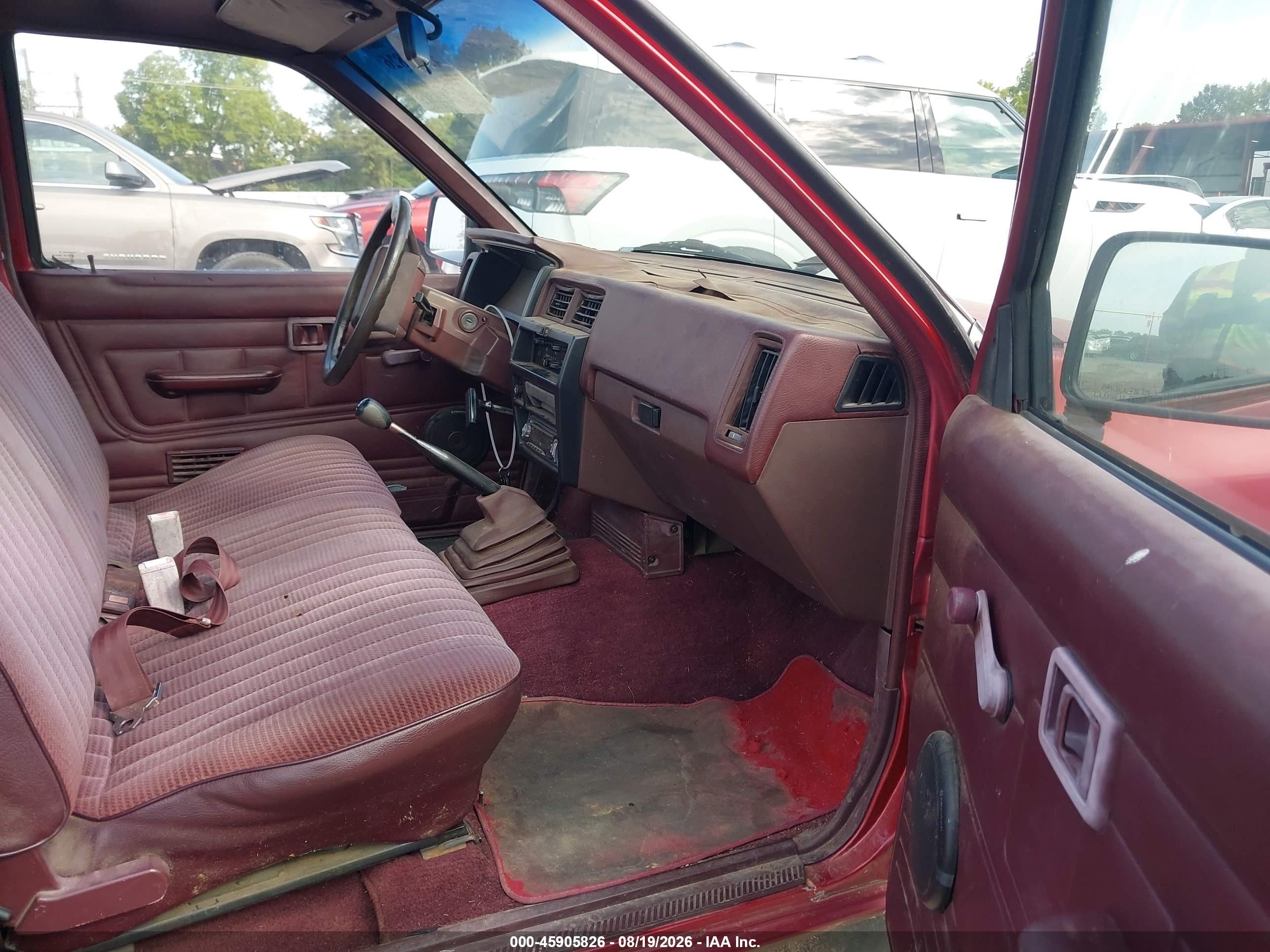1991 Nissan Truck Short Wheelbase Burgundy vin: 1N6SD11S0MC416683
