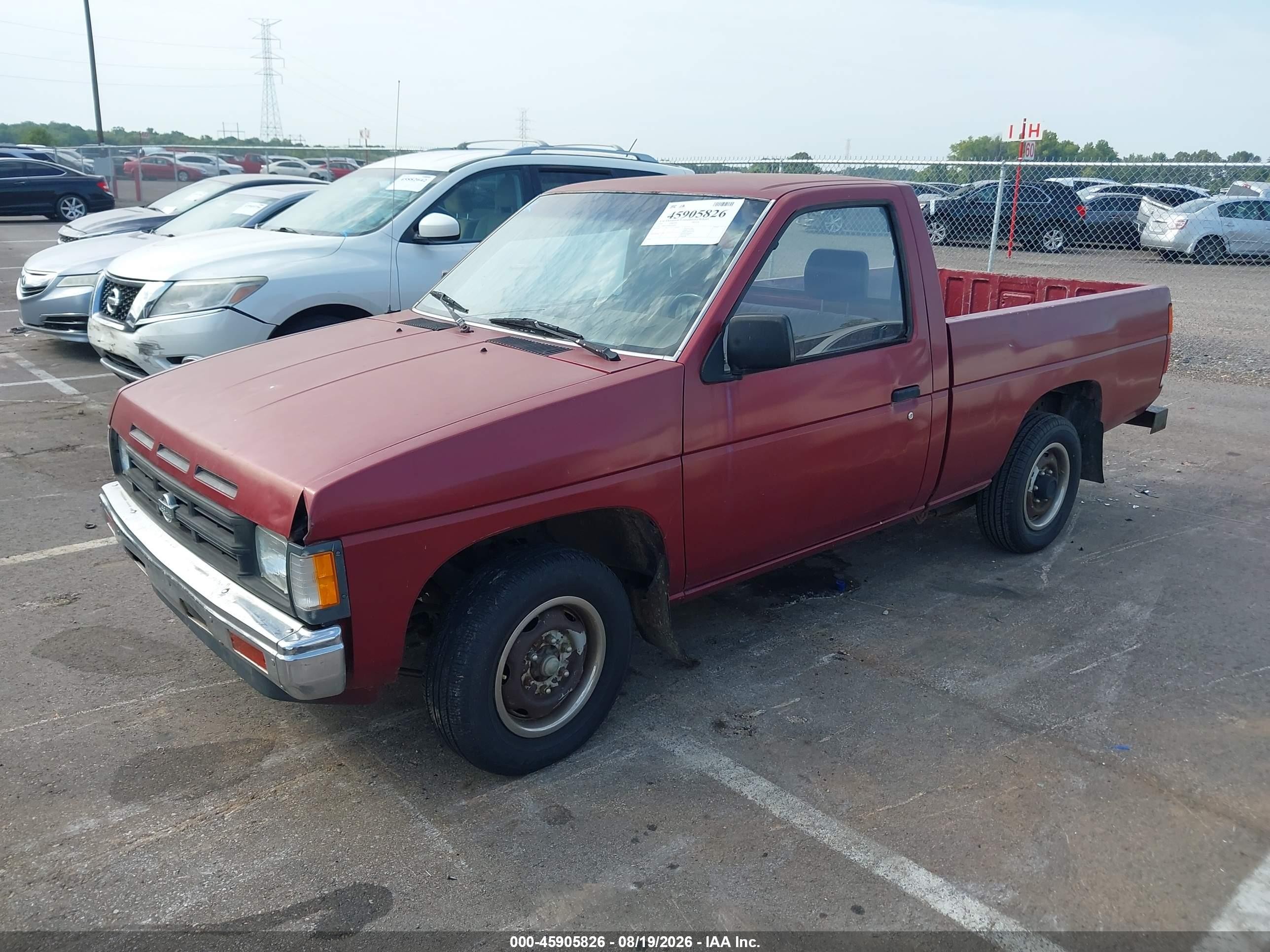 1991 Nissan Truck Short Wheelbase Burgundy vin: 1N6SD11S0MC416683