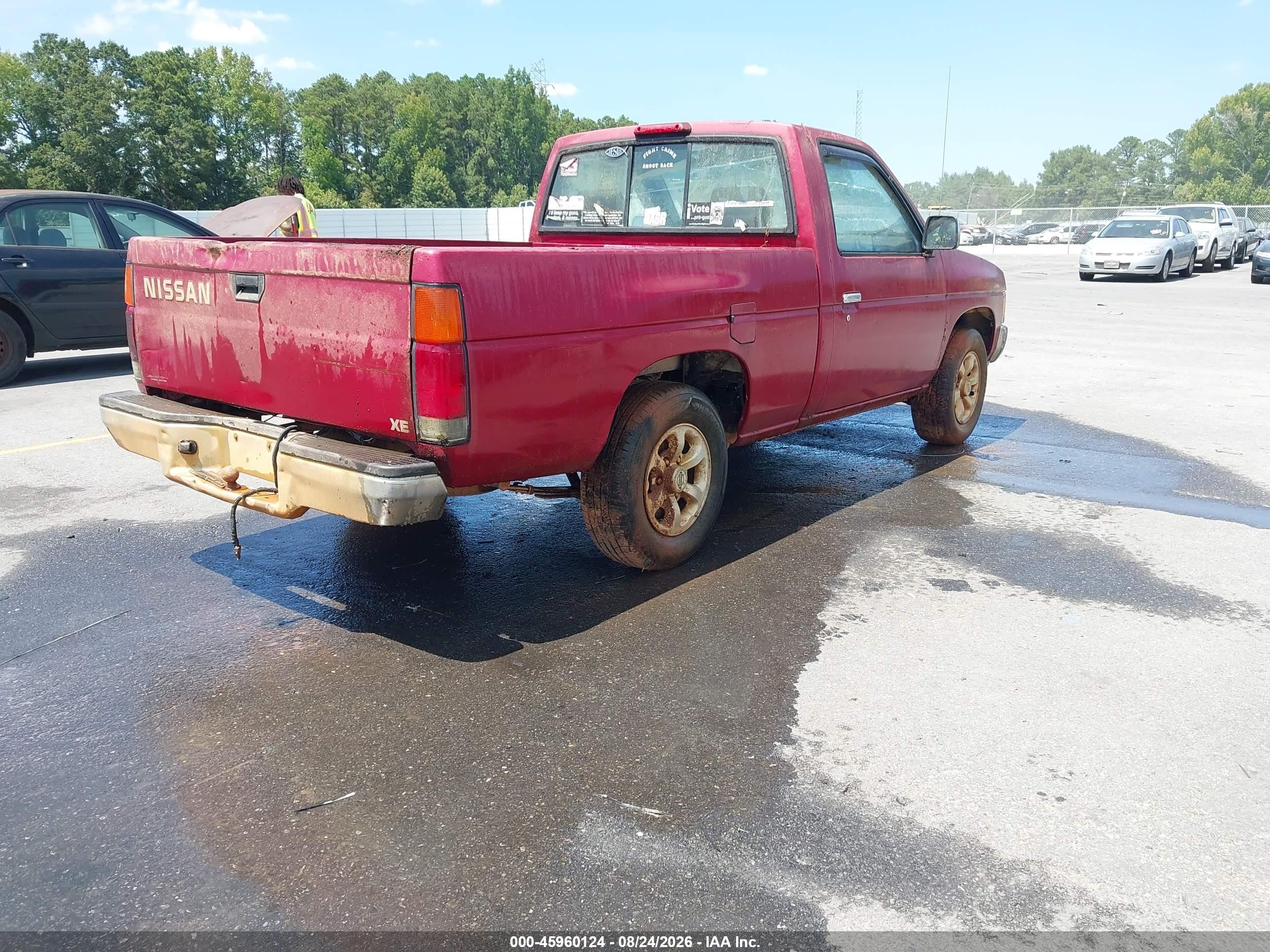 1997 Nissan 4x2 Truck Xe Maroon vin: 1N6SD11S0VC335264