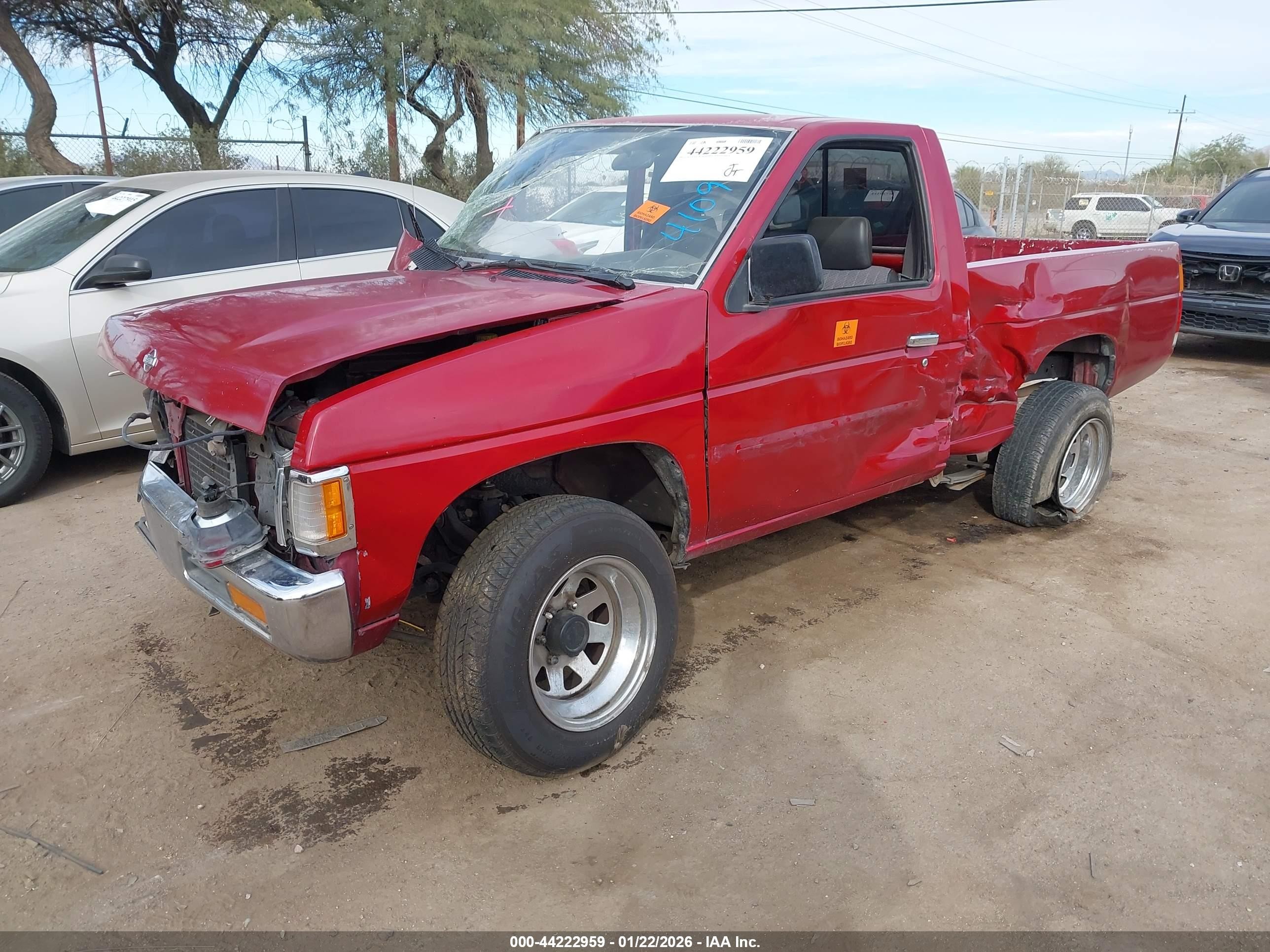 1997 Nissan 4x2 Truck Xe Red vin: 1N6SD11S0VC410934