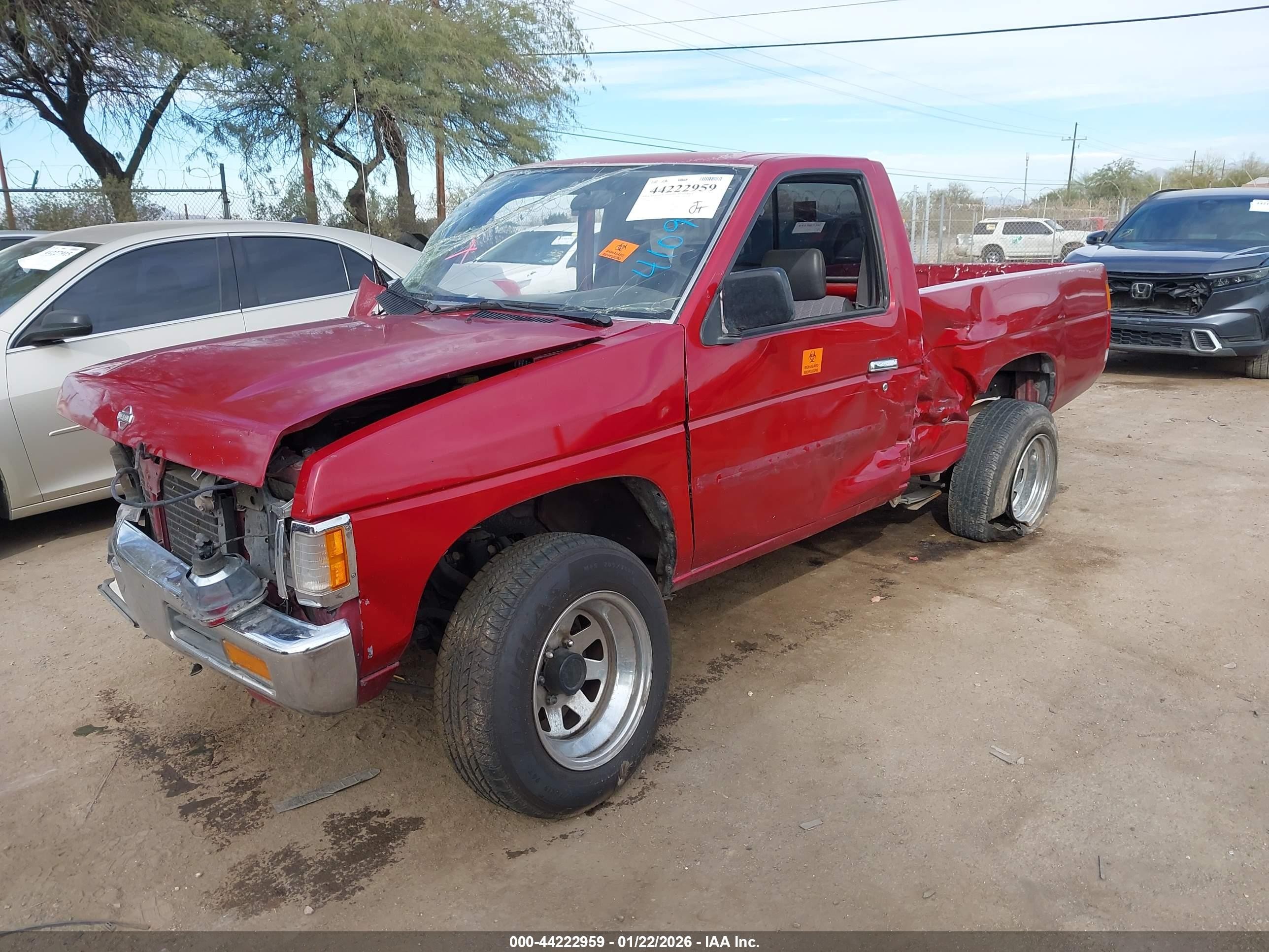 1997 Nissan 4x2 Truck Xe Red vin: 1N6SD11S0VC410934