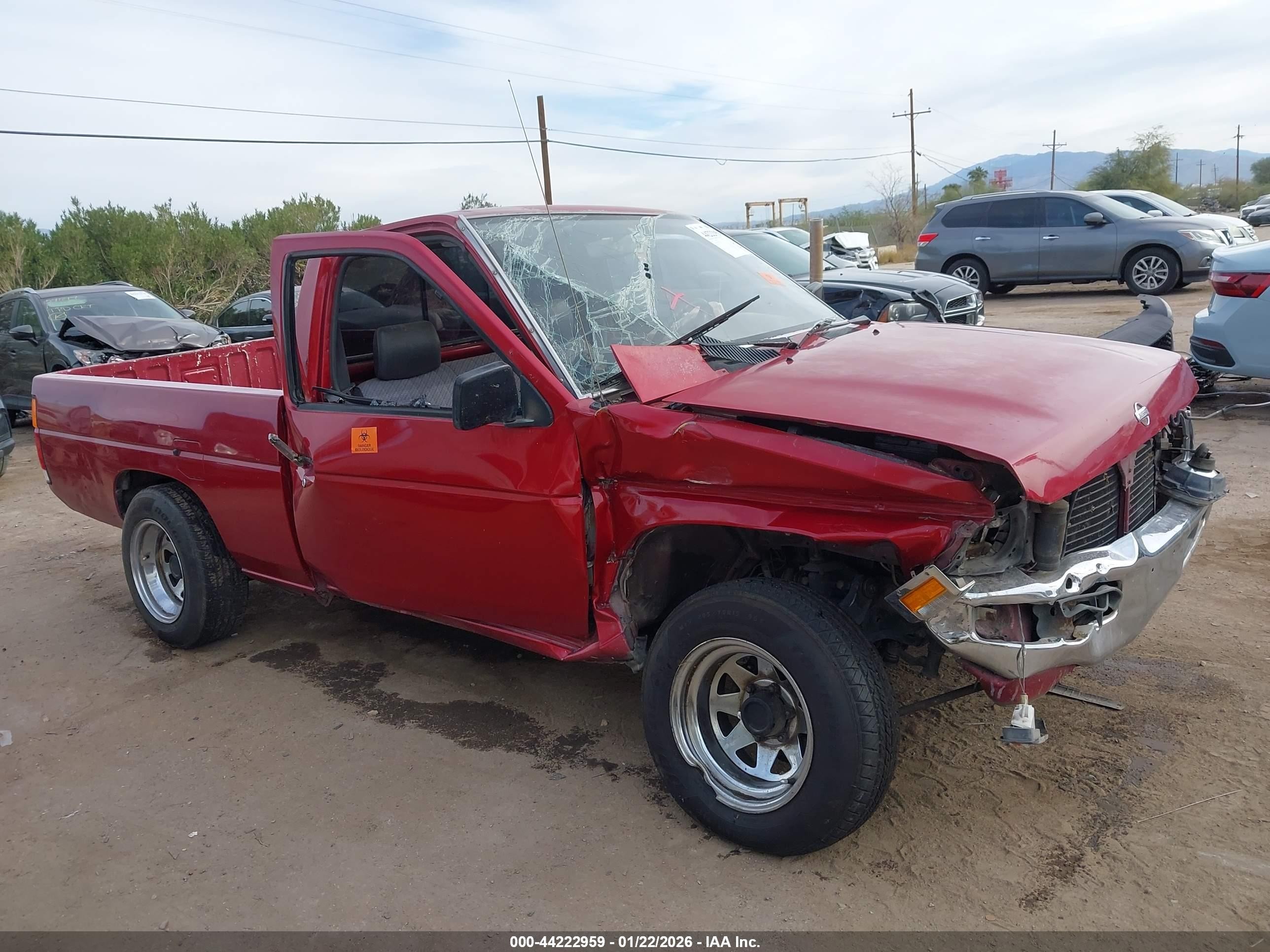 1997 Nissan 4x2 Truck Xe Red vin: 1N6SD11S0VC410934