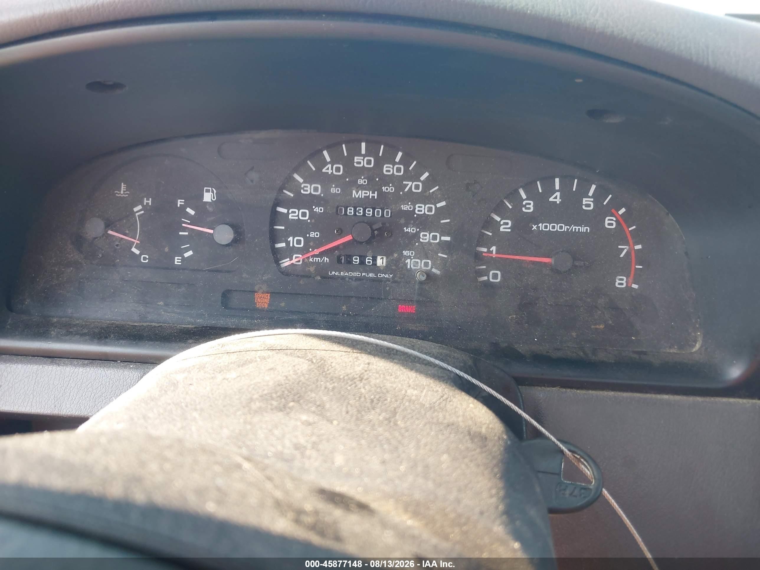 1997 Nissan 4x2 Truck Xe Silver vin: 1N6SD11S0VC419598