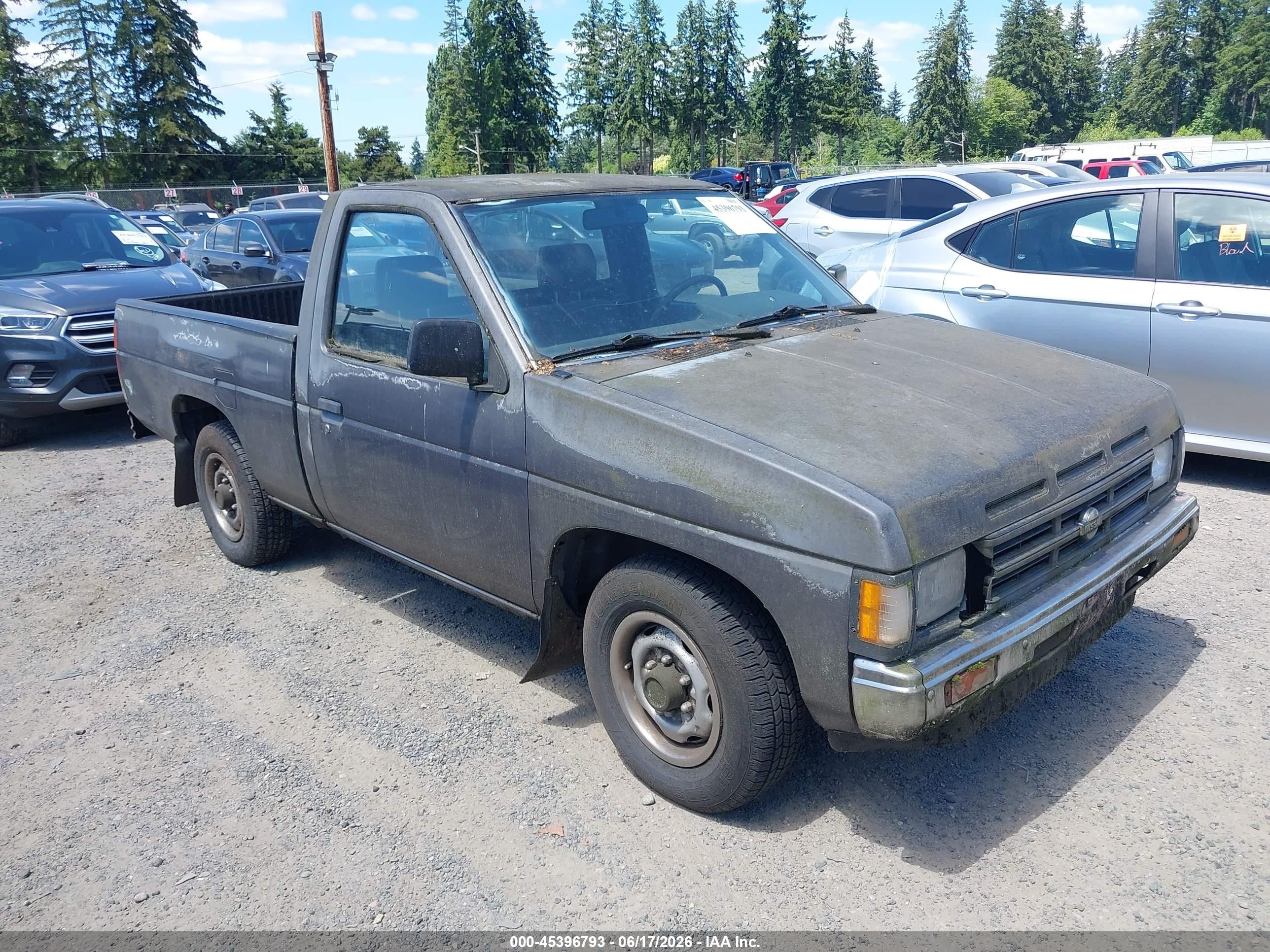 1990 Nissan D21 Short Bed Серый vin: 1N6SD11S2LC424931