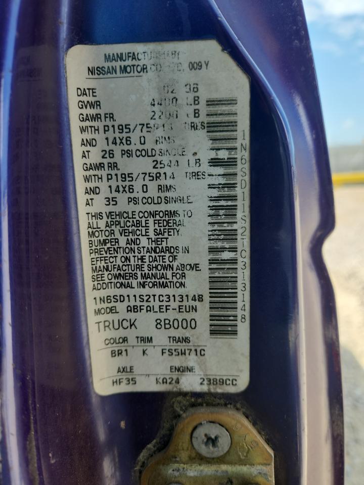 1996 Nissan Truck Base Purple vin: 1N6SD11S2TC313148