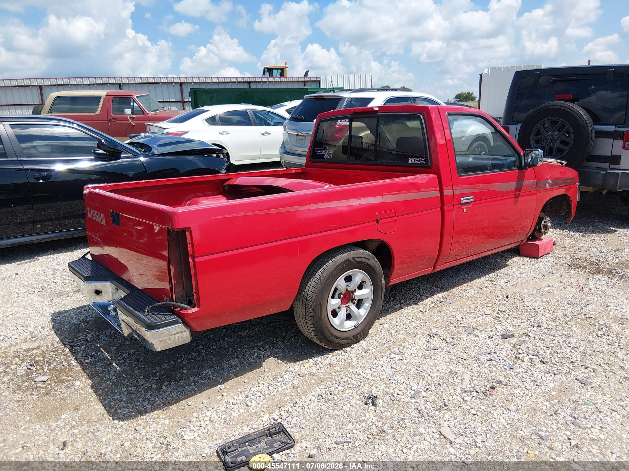 1997 Nissan 4x2 Truck Xe Red vin: 1N6SD11S2VC351479