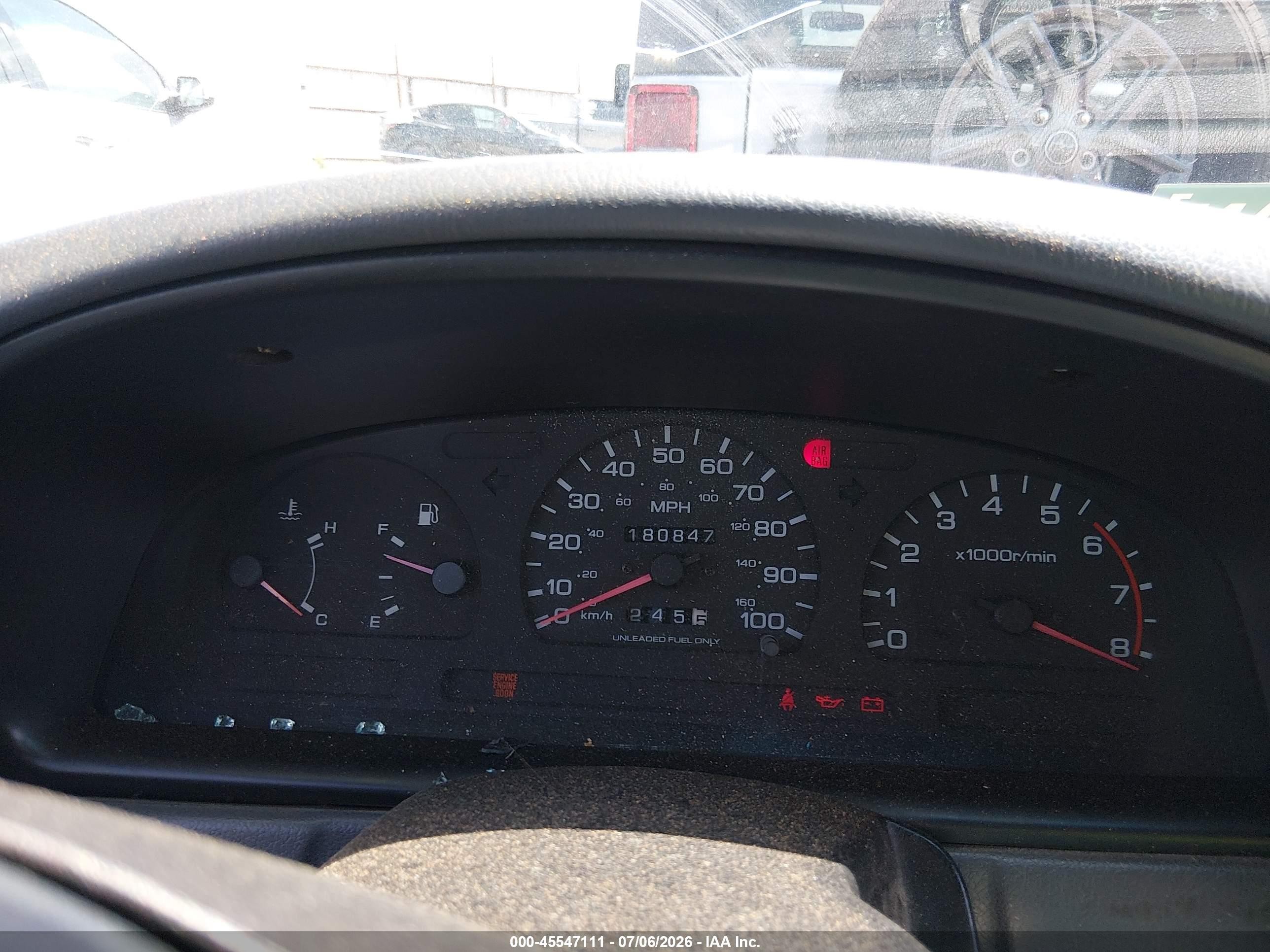 1997 Nissan 4x2 Truck Xe Red vin: 1N6SD11S2VC351479