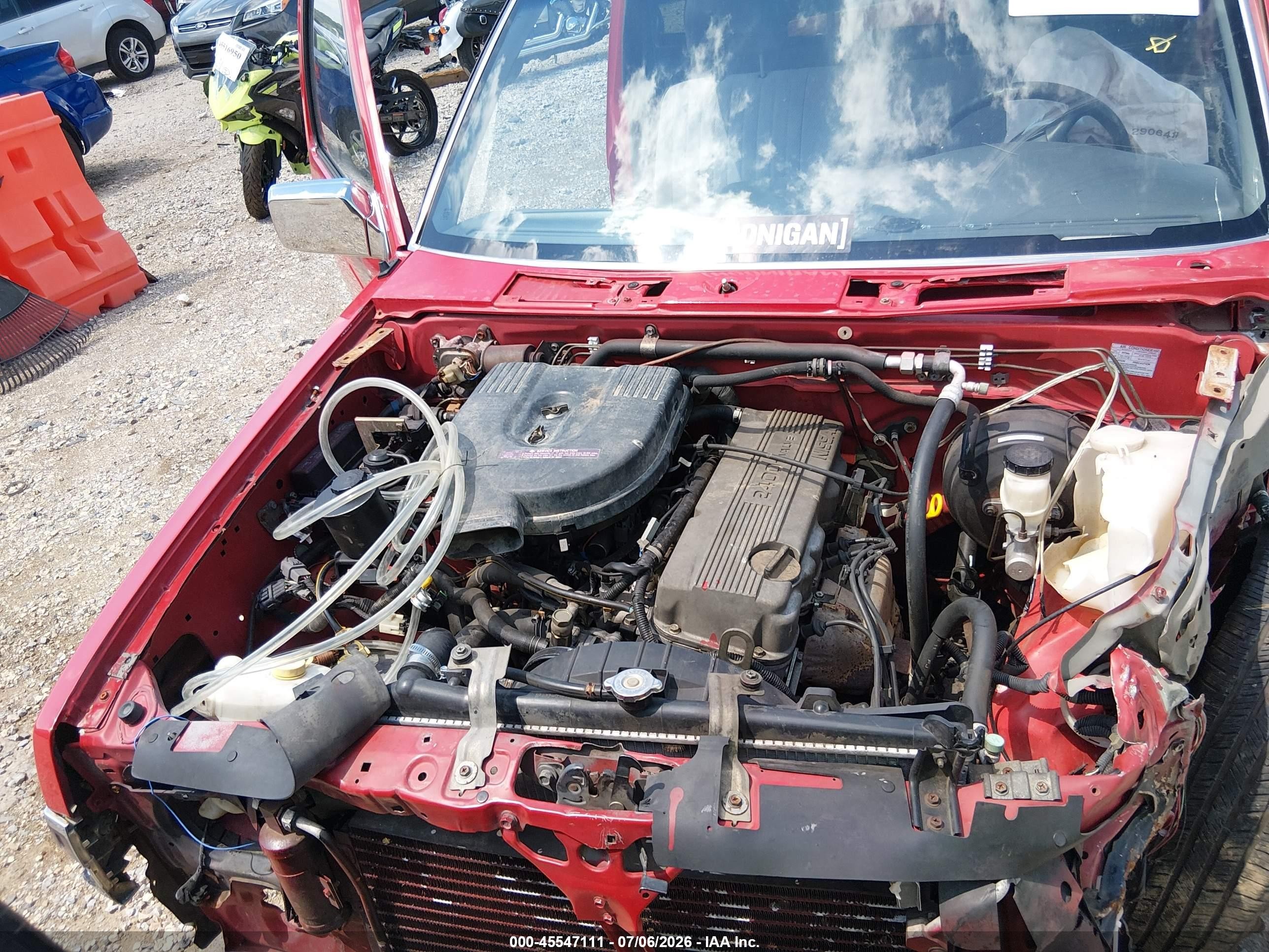1997 Nissan 4x2 Truck Xe Red vin: 1N6SD11S2VC351479